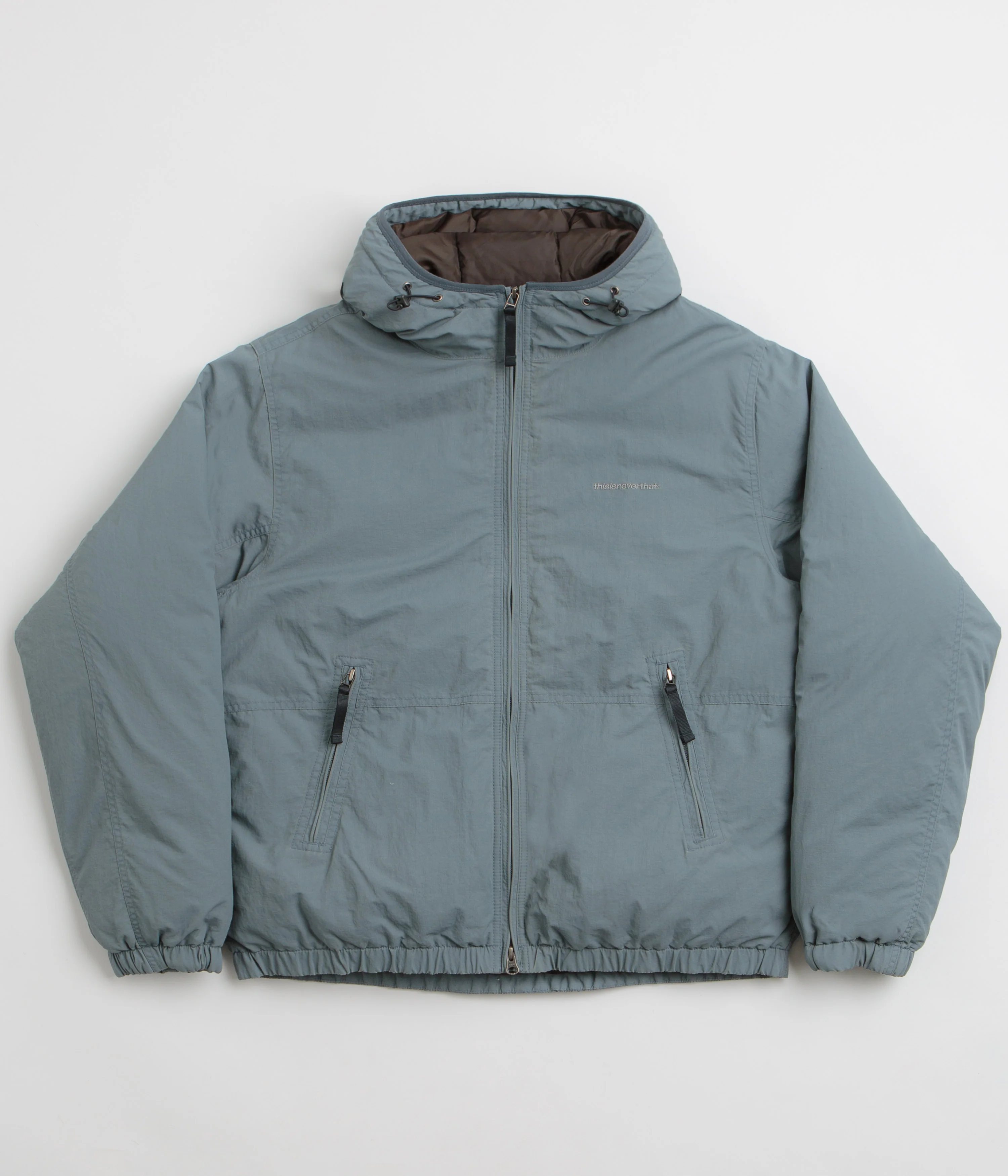 thisisneverthat Washed Down Puffer Jacket - Slate