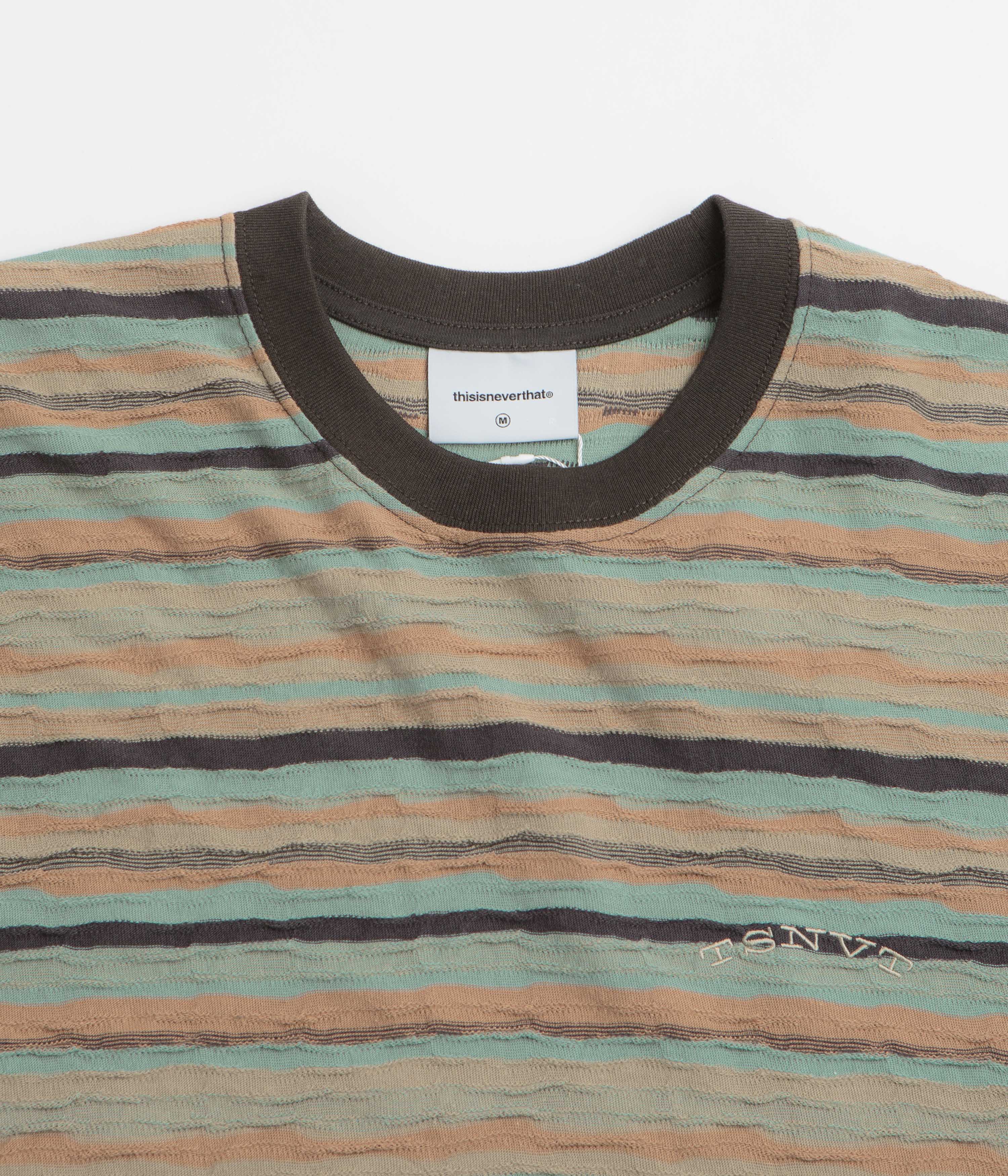 thisisneverthat Wave Jacquard T-Shirt - Burnt Orange - Image 2