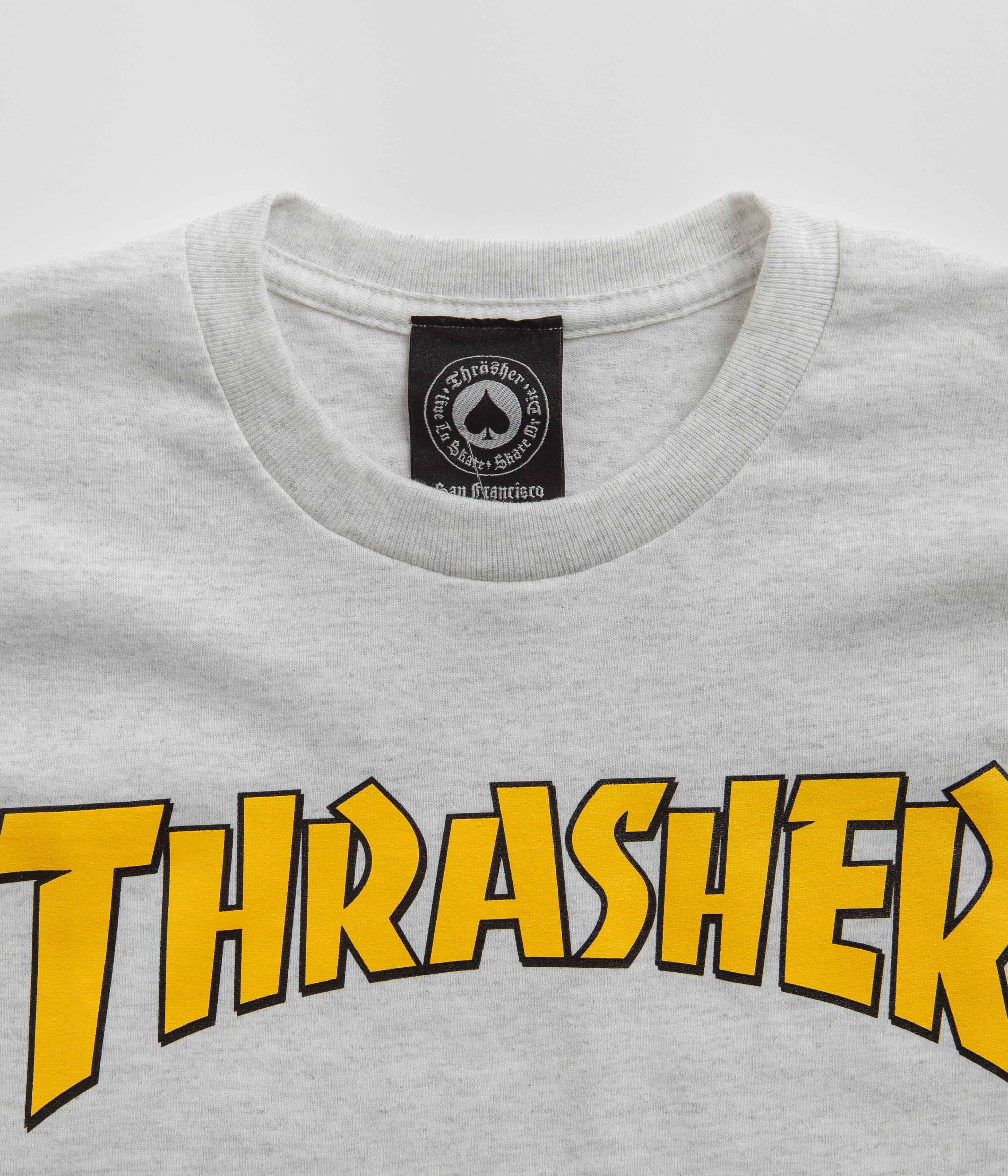 Thrasher Cover Logo T-Shirt - Ash Grey - Image 3