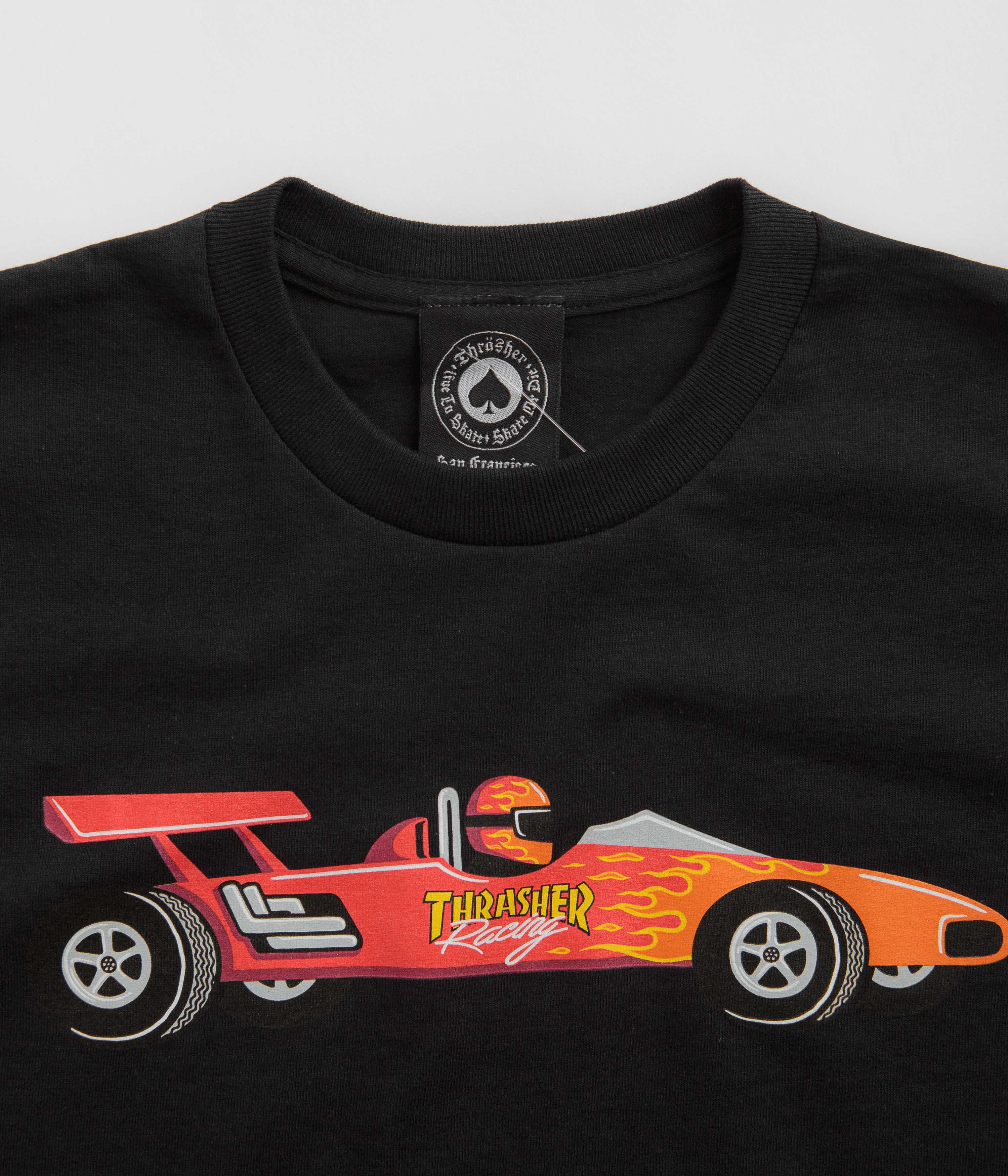 Thrasher Racecar T-Shirt - Black - Image 3