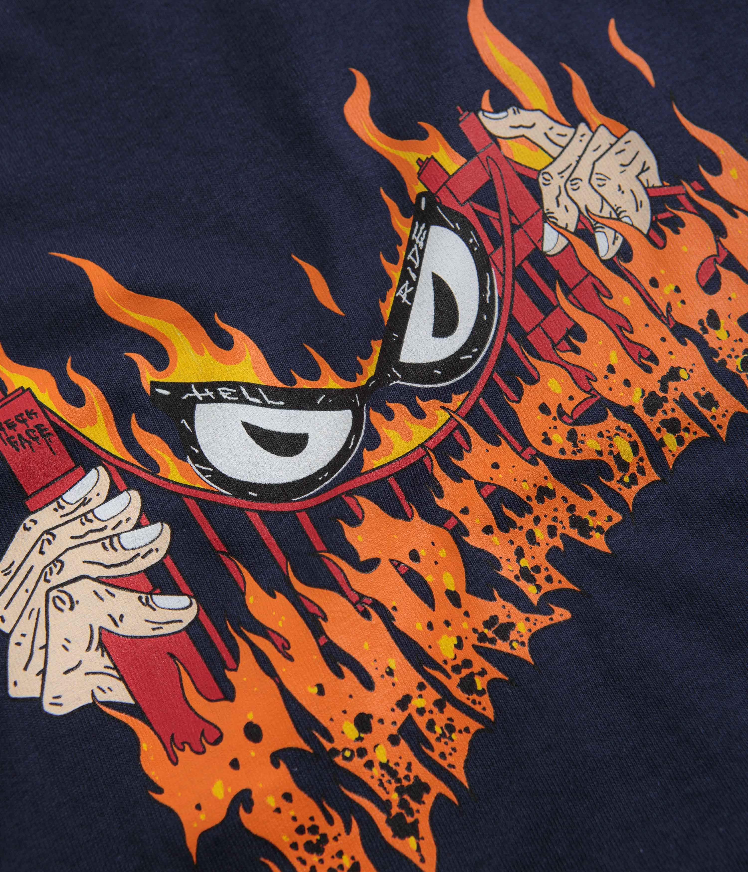 Thrasher Sucka Free By Neckface T-Shirt - Navy - Image 2