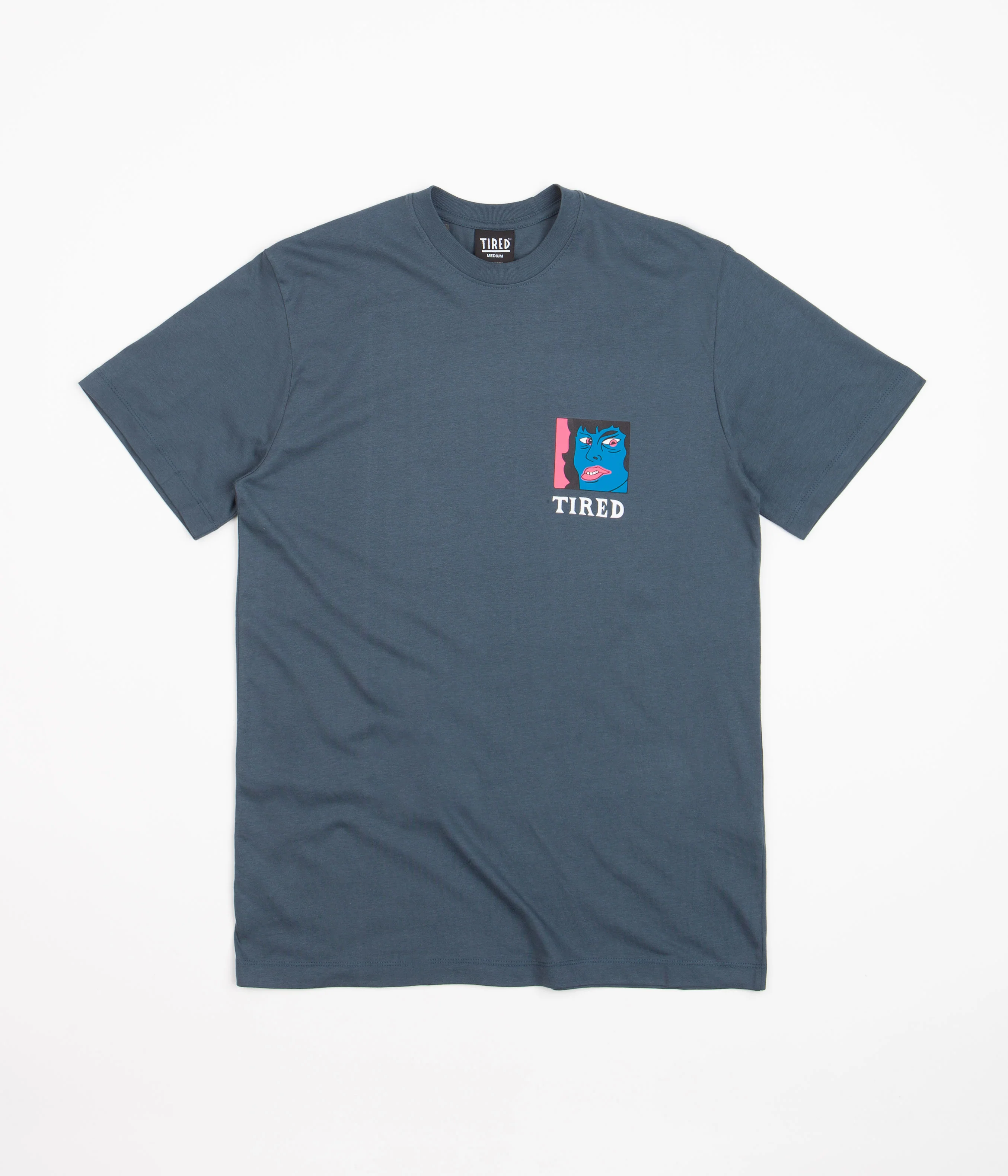 Tired Thumb Down T-Shirt - Orion Blue - Image 2