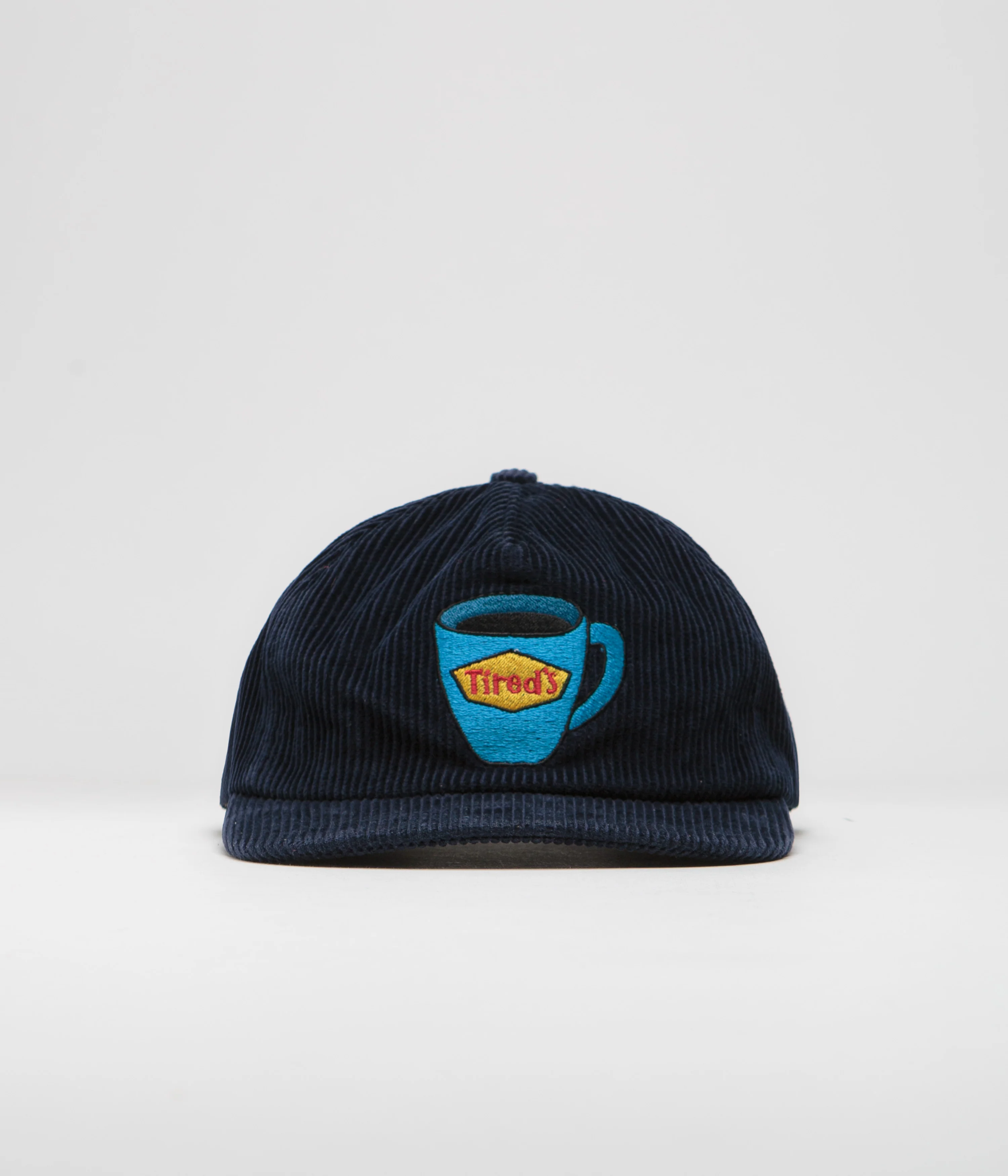 Tired Tired's Washed Cord Cap - Navy - Image 2