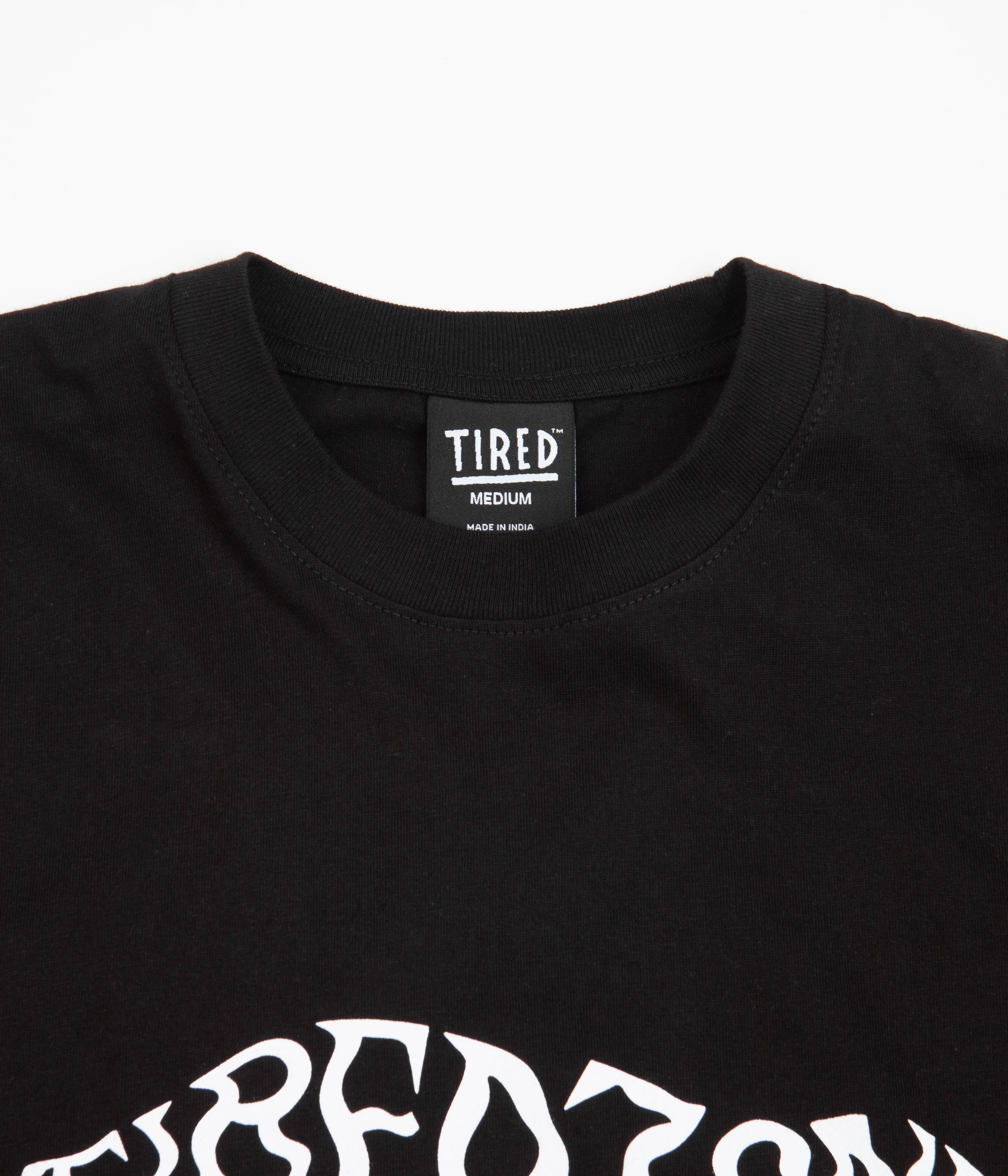 Tired Zone Long Sleeve T-Shirt - Black - Image 3