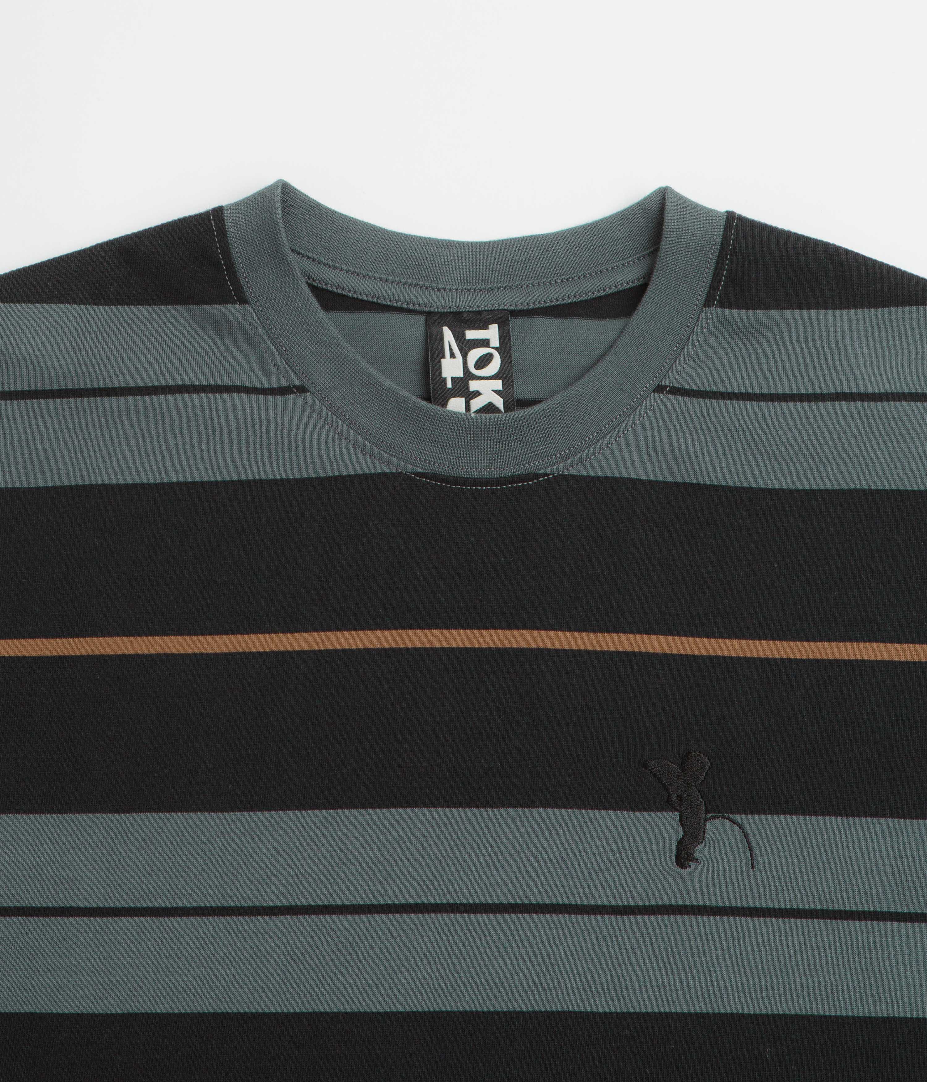 Token Fences T-Shirt - Grey Striped - Image 3