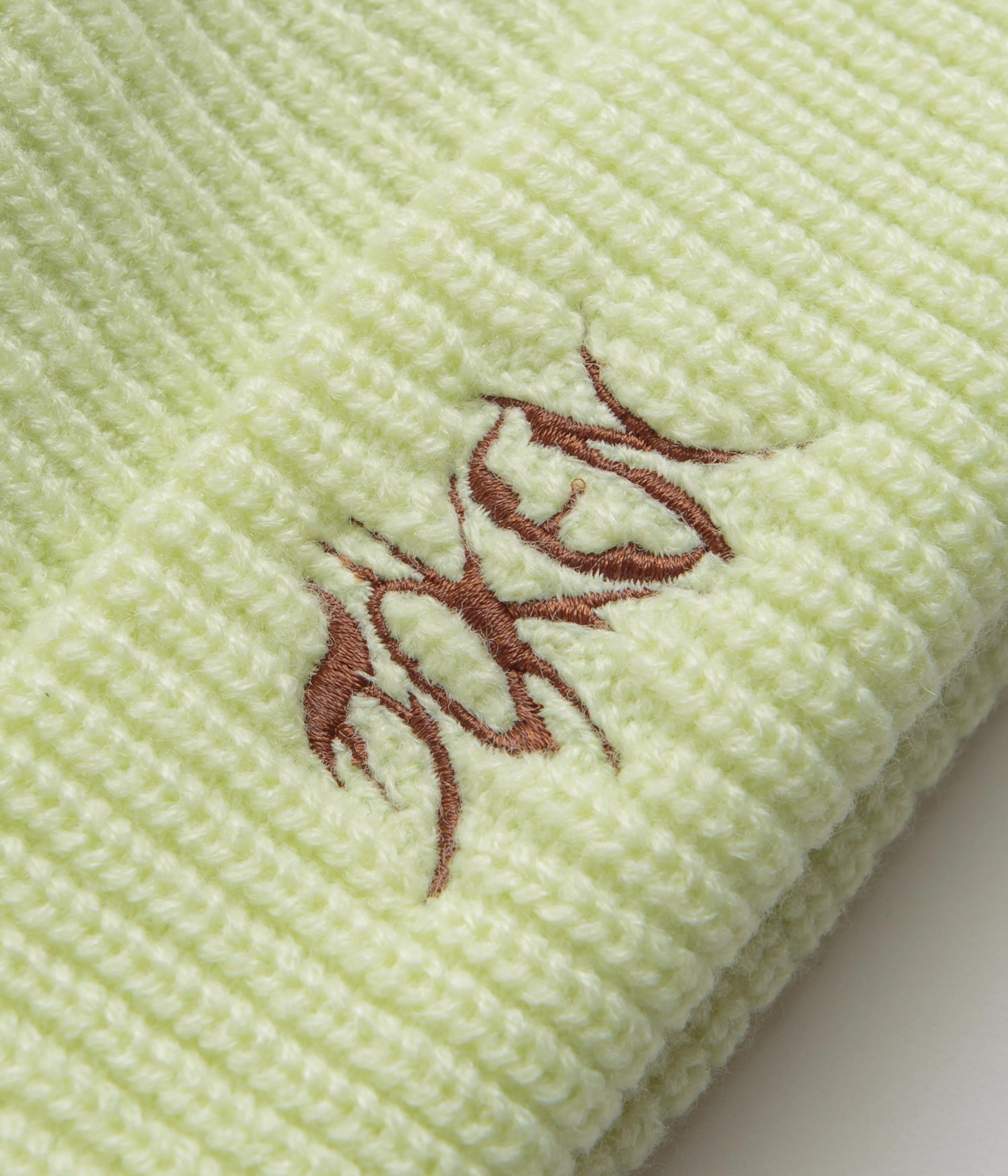 Token Logo Cable Beanie - Lime - Image 2
