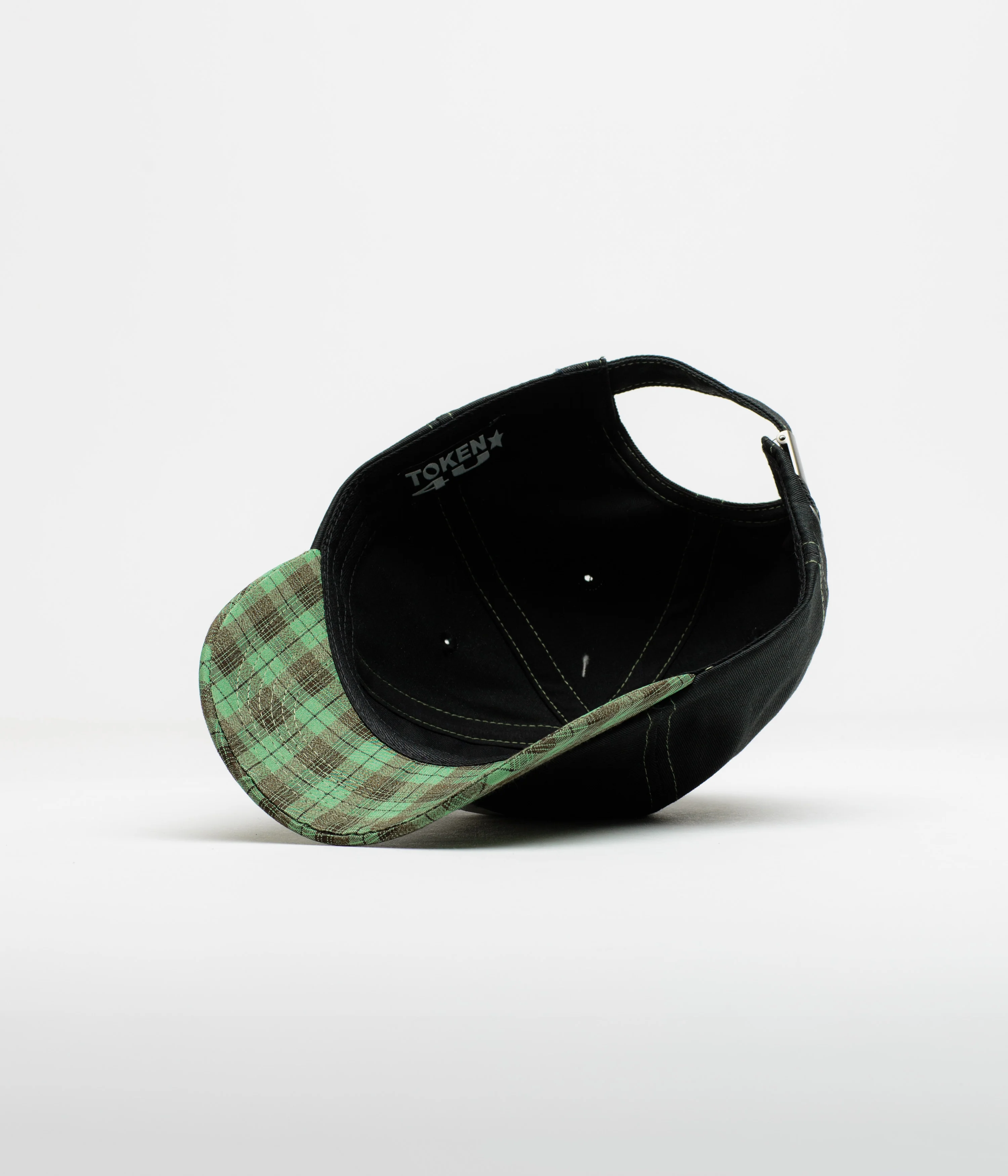 Token Pissing Angel Cap - Black / Green Plaid - Image 4
