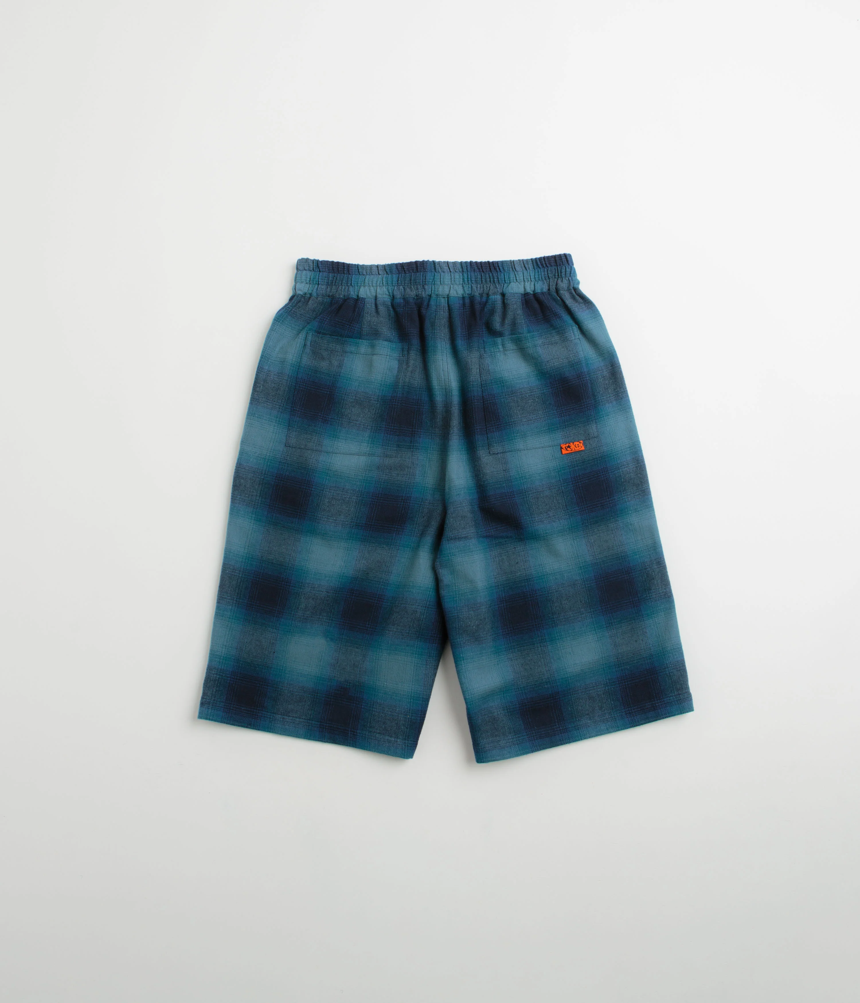 Token VHS Shorts - Teal Plaid - Image 3