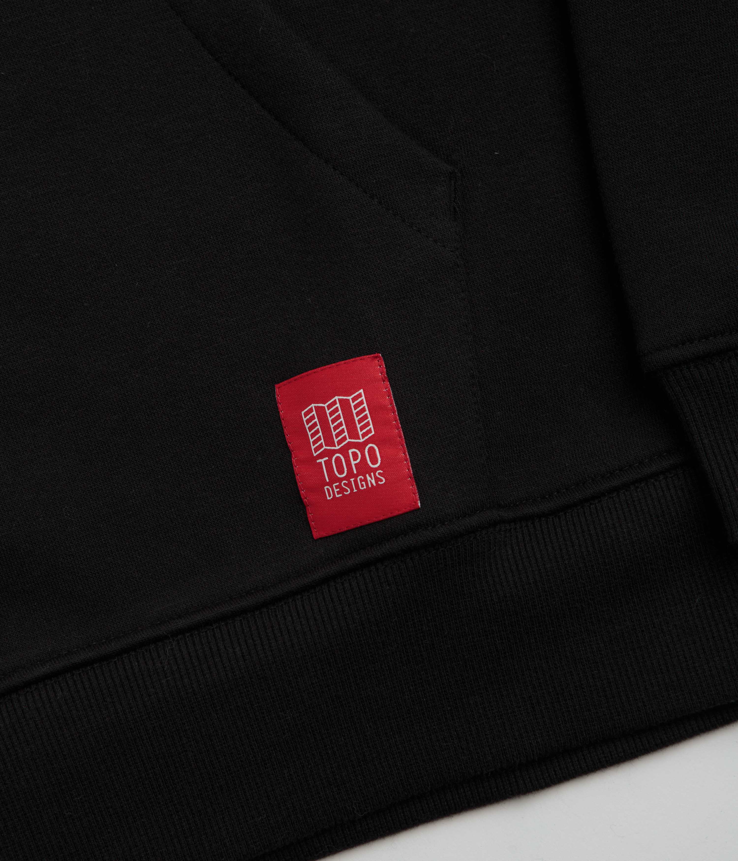Topo Designs Alpine High Label Hoodie - Black - Image 4