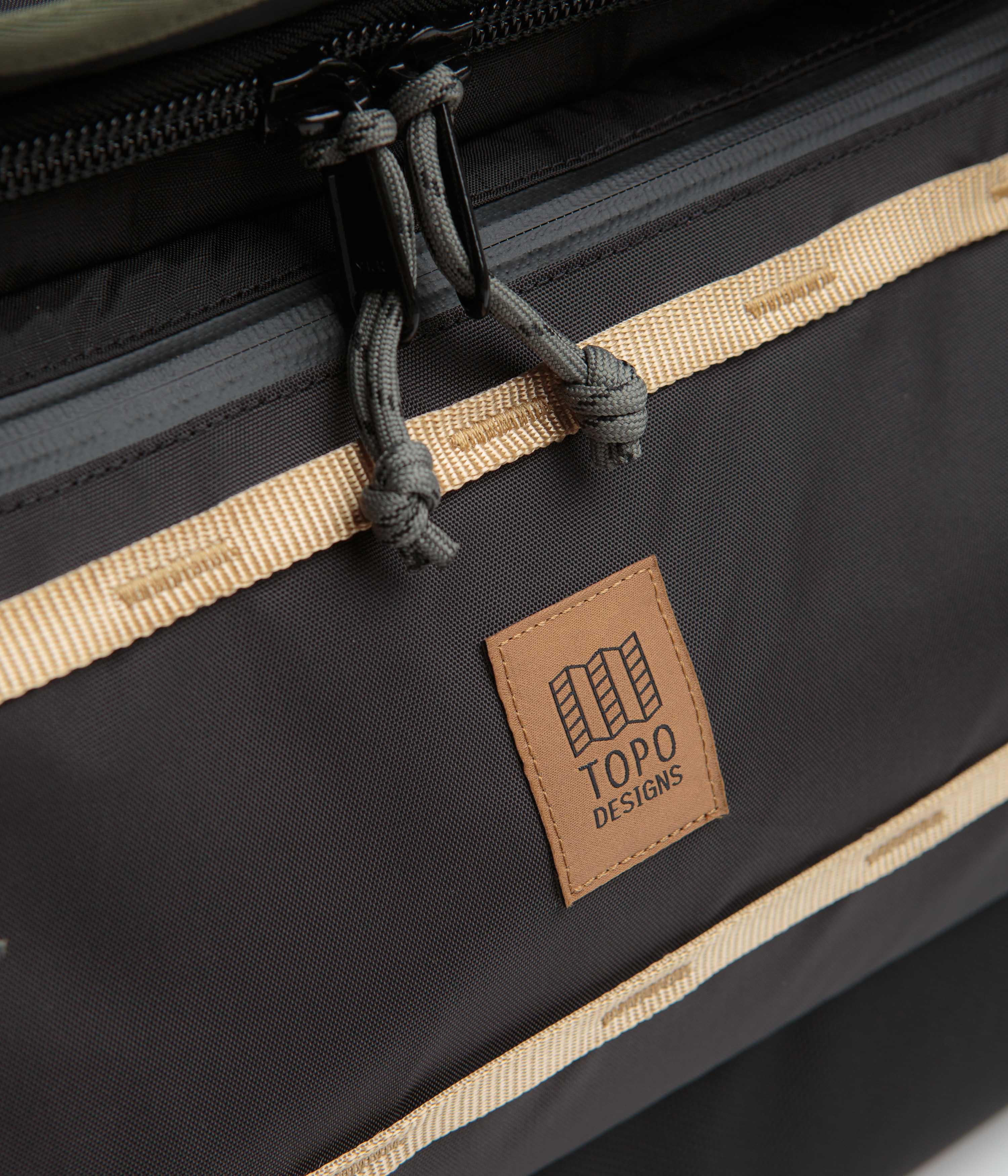 Topo Designs Mountain 90L Roller Duffel Bag - Black / Neutral - Image 6