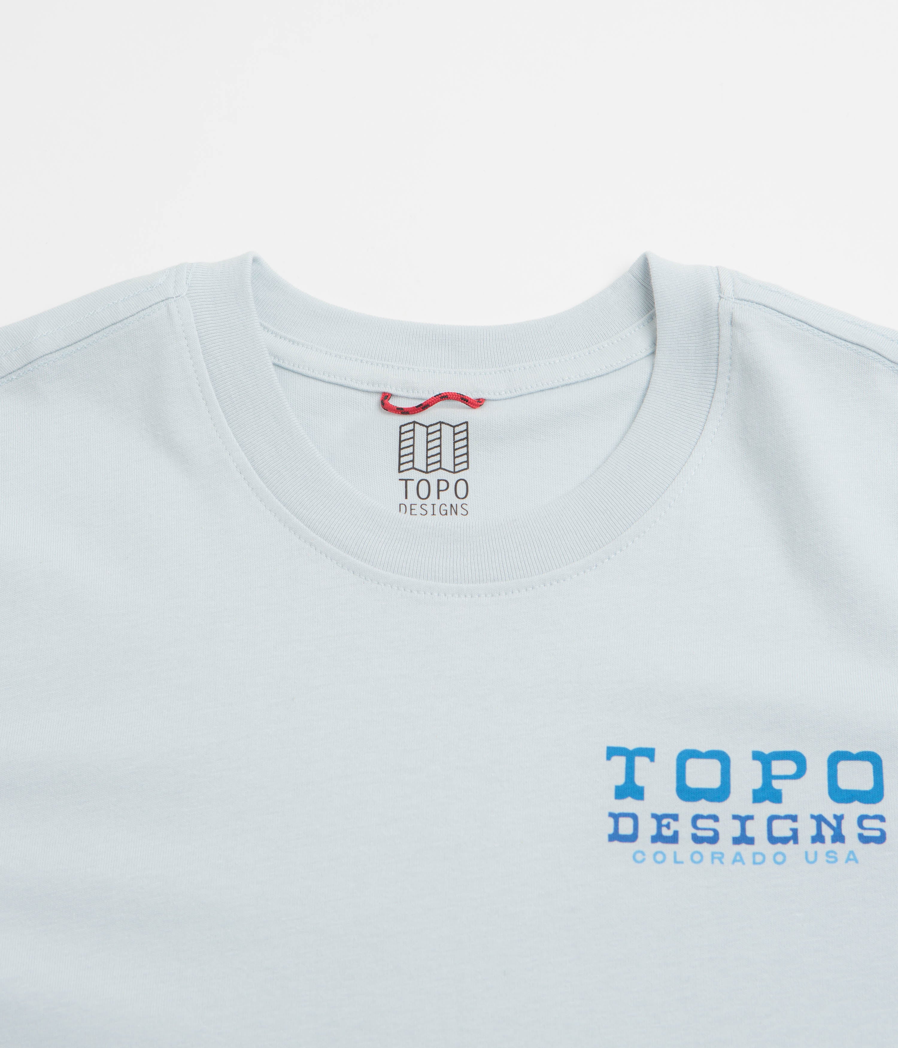 Topo Designs Vintage View T-Shirt - Breeze Blue - Image 3