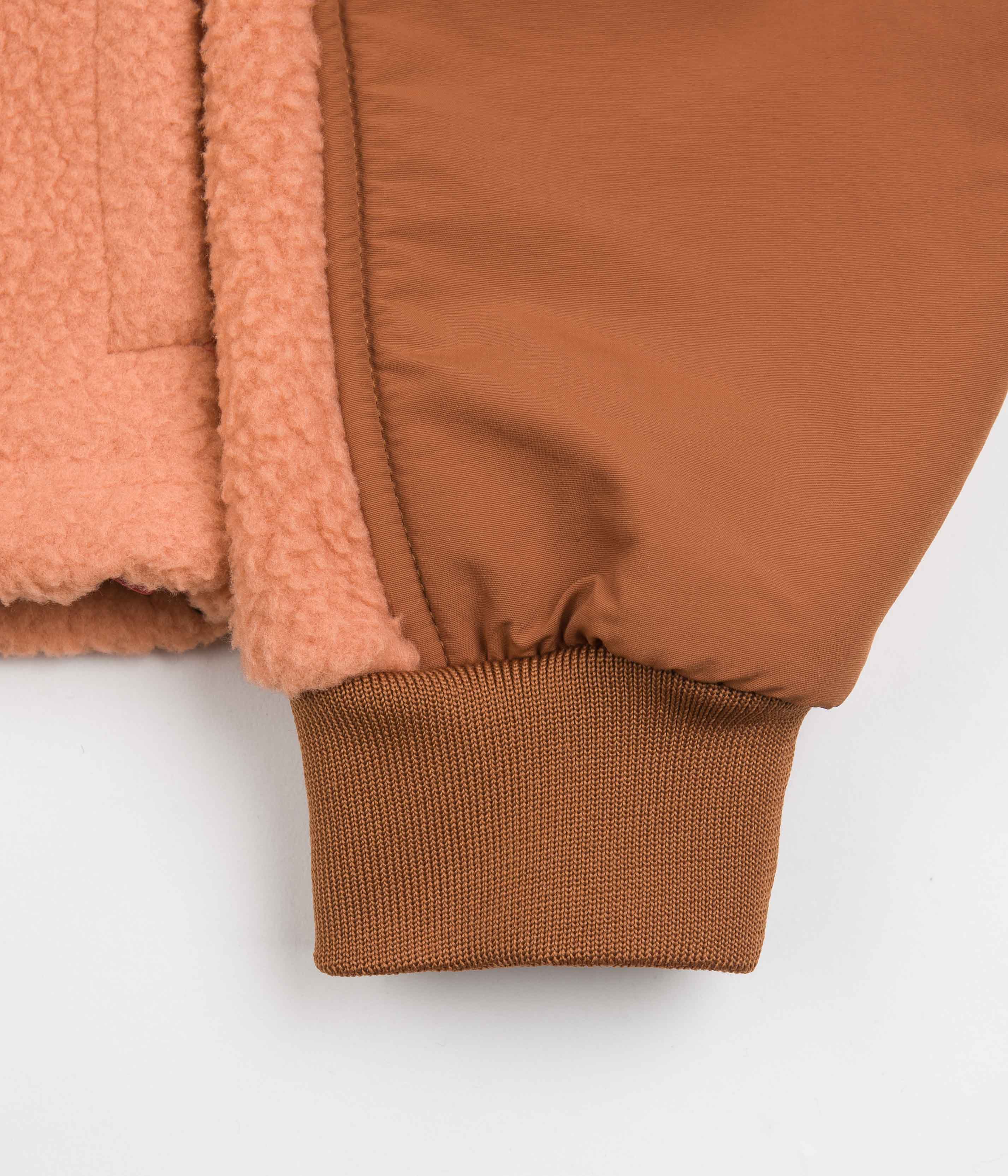 Topo Designs Womens Mountain Pullover Fleece - Rust / Brick - Image 3