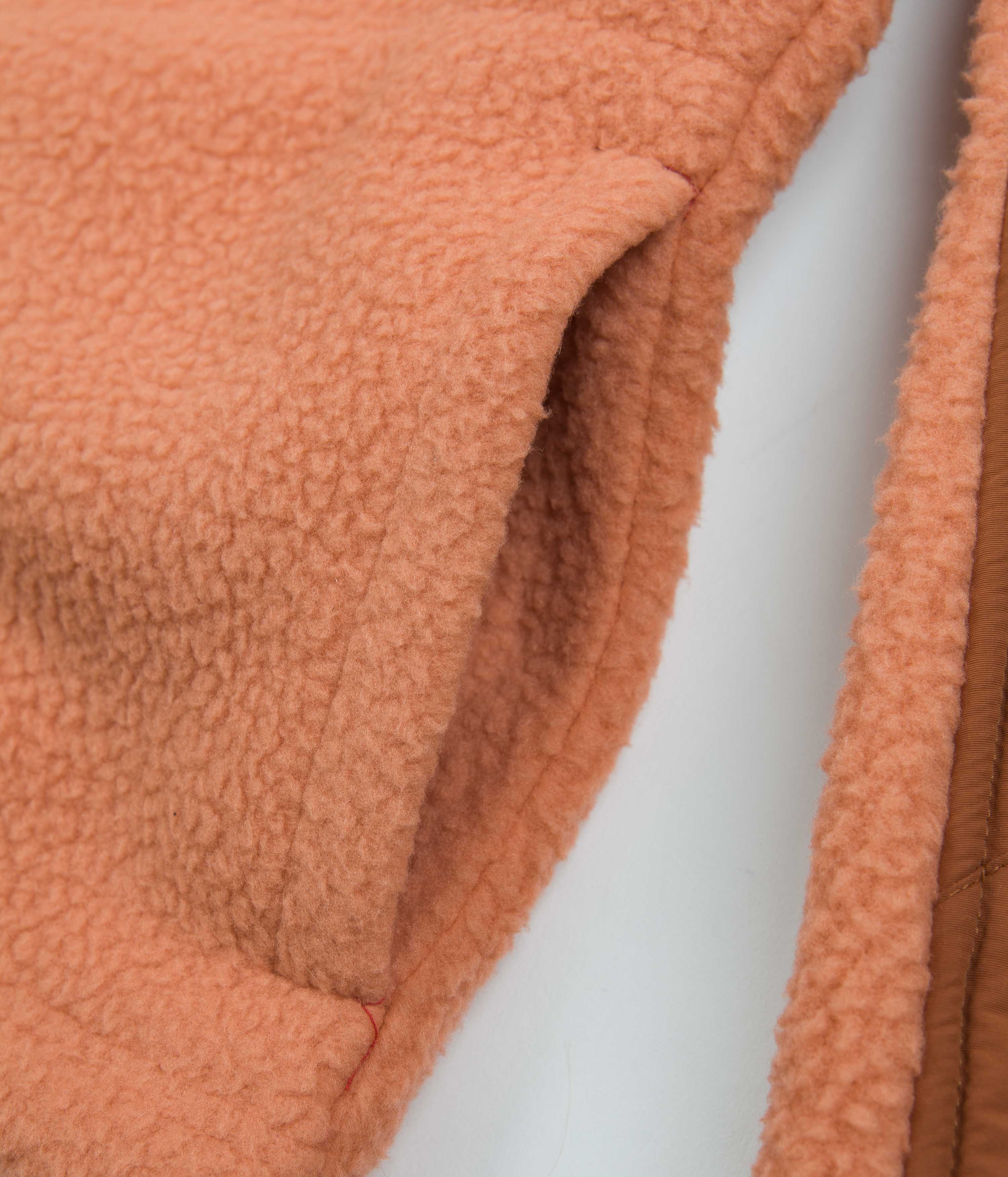 Topo Designs Womens Mountain Pullover Fleece - Rust / Brick - Image 4