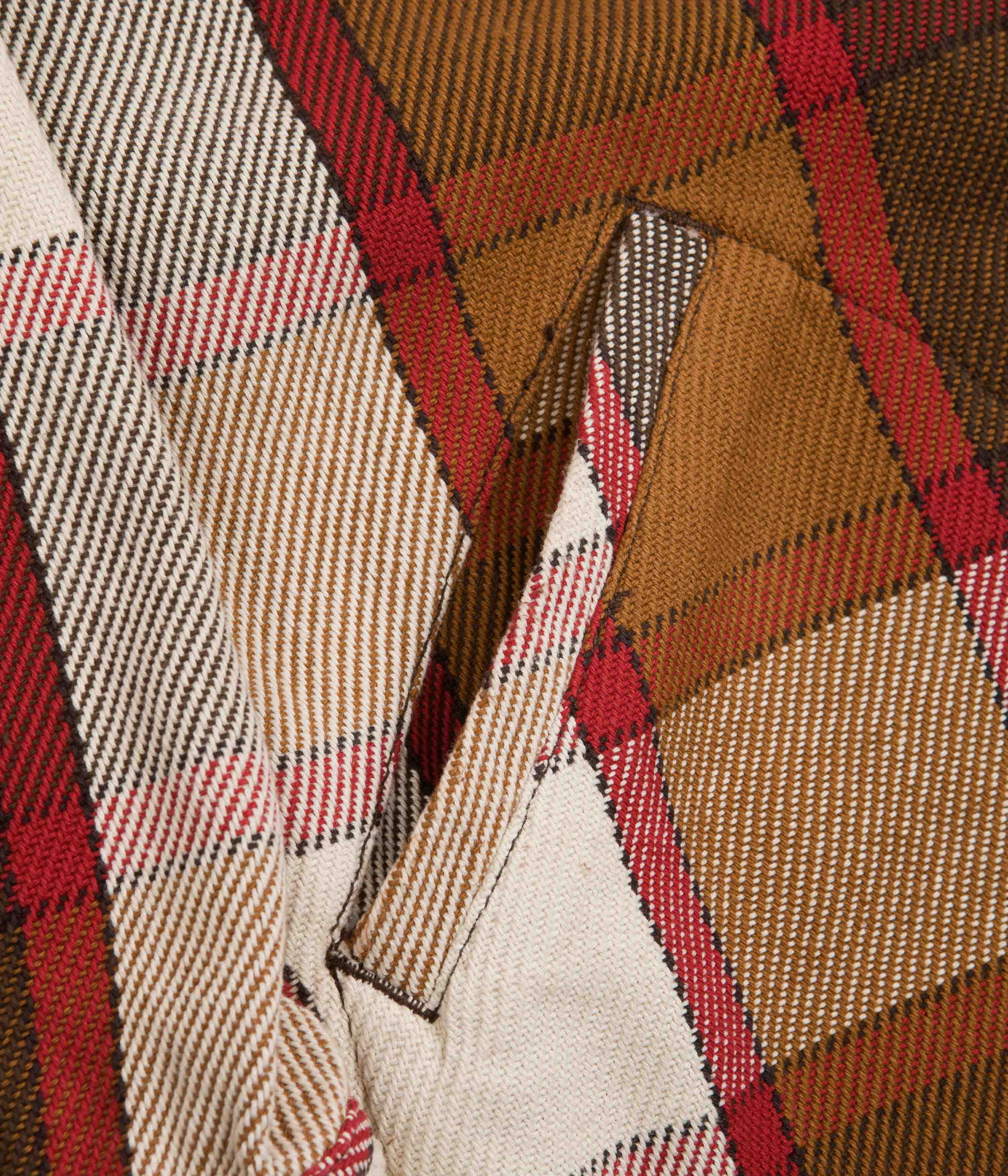 Topo Designs Womens Mountain Shirt Jacket - Brown / Natural Plaid - Image 4