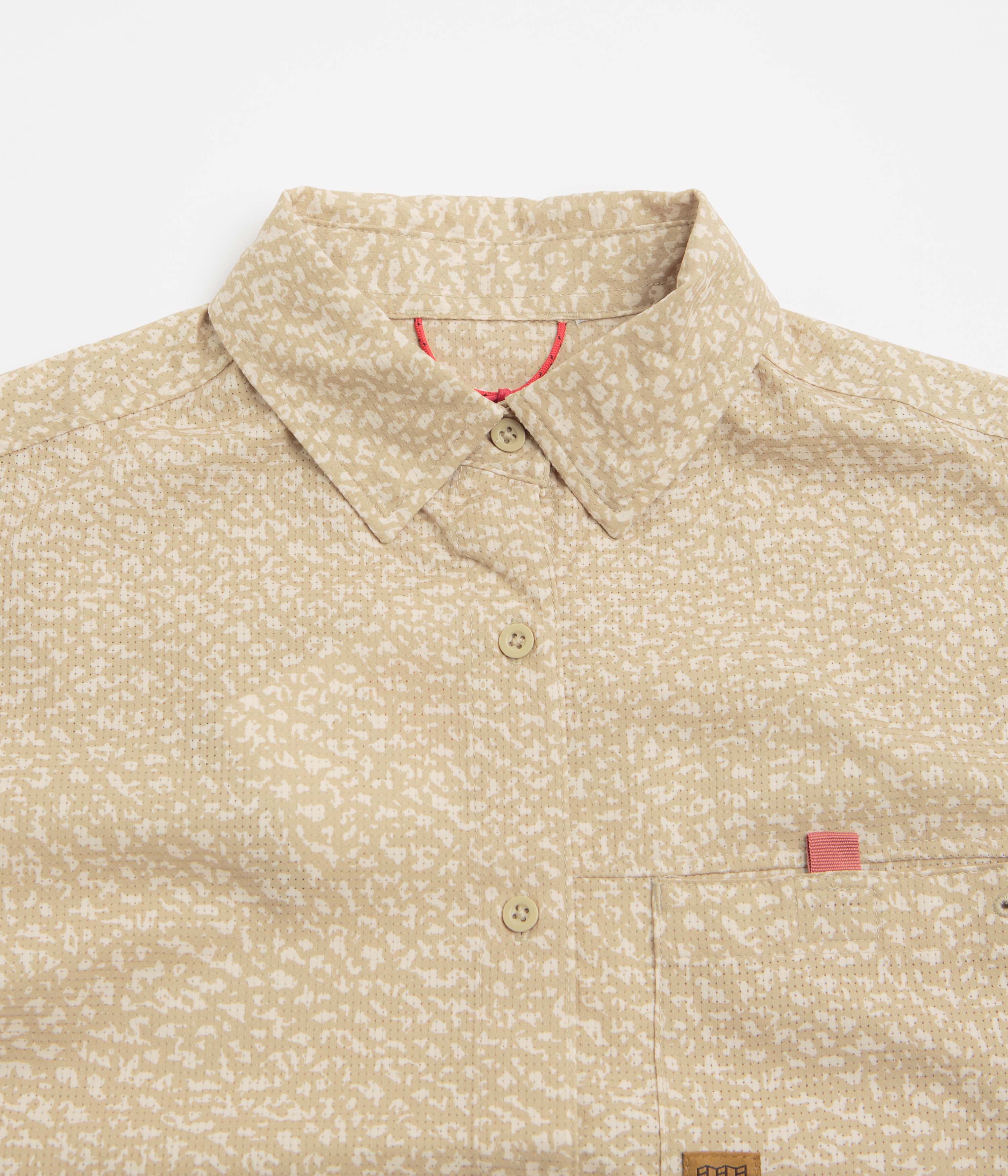Topo Designs Womens Retro River Short Sleeve Shirt - Crackle Sesame - Image 3