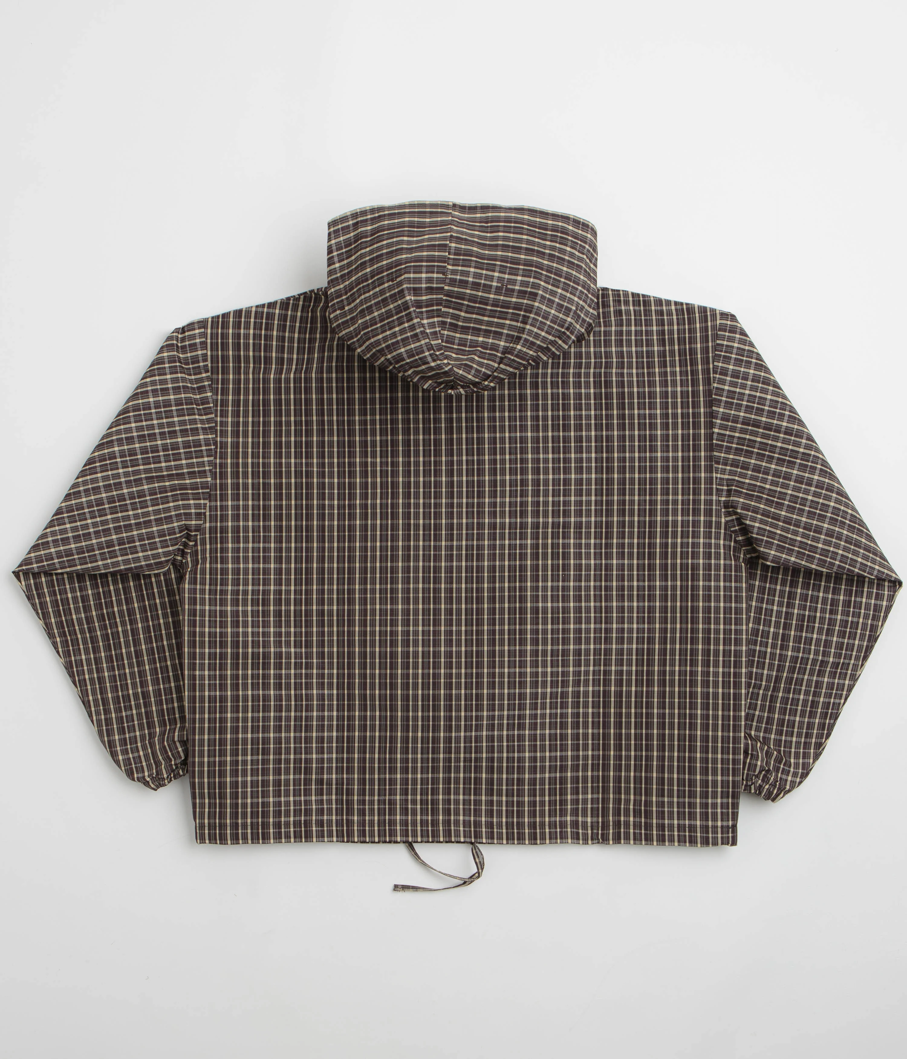 Umbro Checked Masked Anorak - Beige / Dark Brown - Image 3