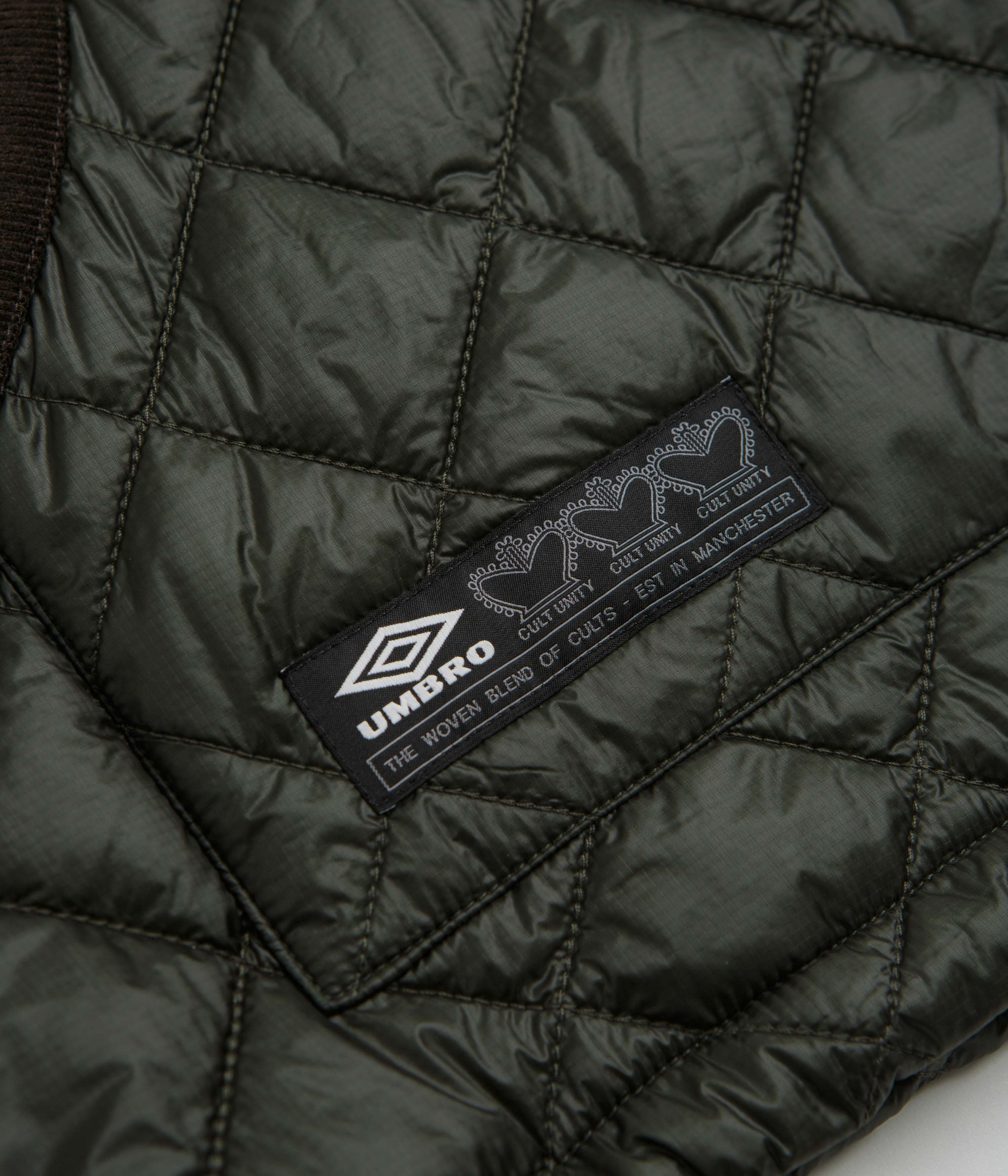 Umbro Masked Diamond Anorak - Dark Olive - Image 3
