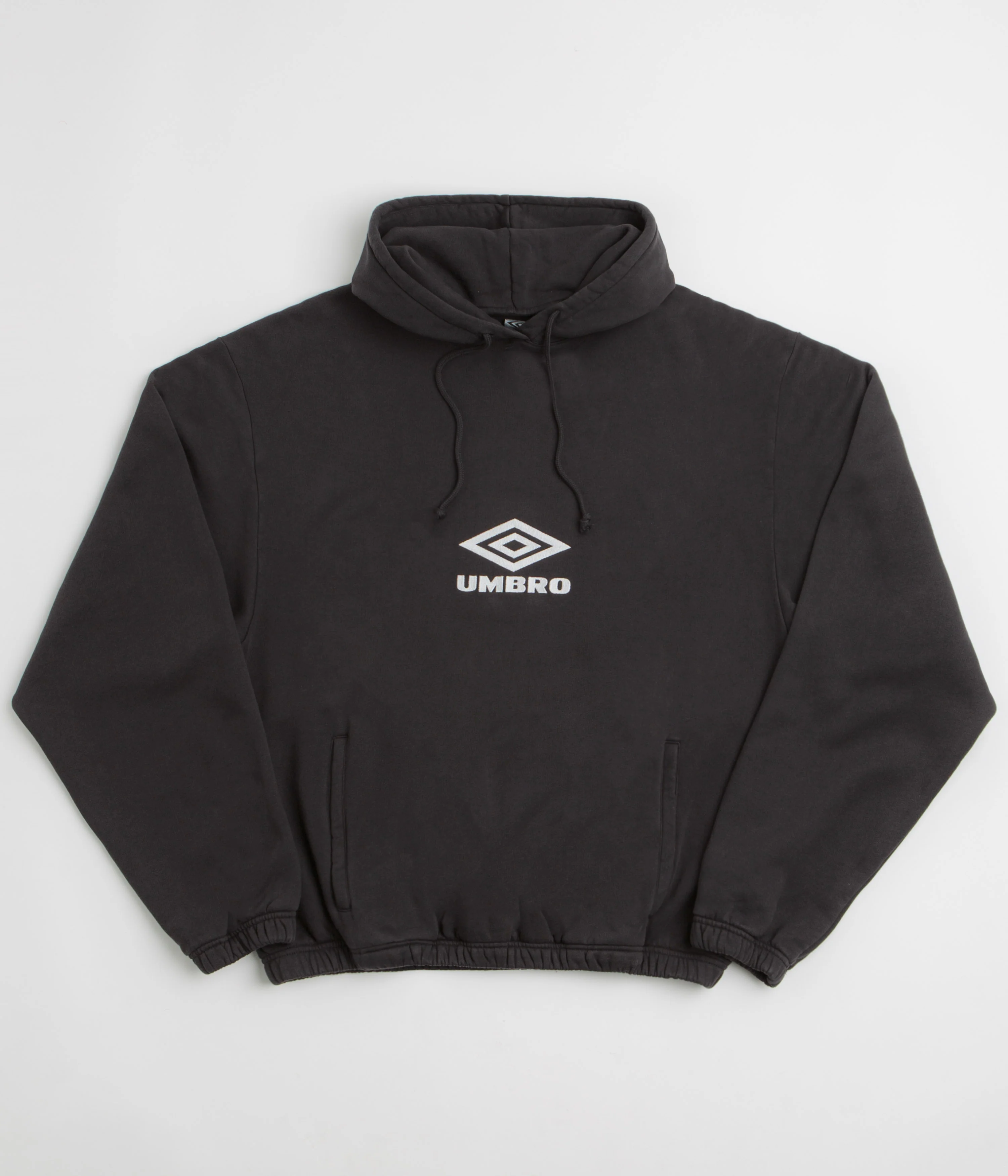Umbro OG Logo Mask Hoodie - Washed Black / Black
