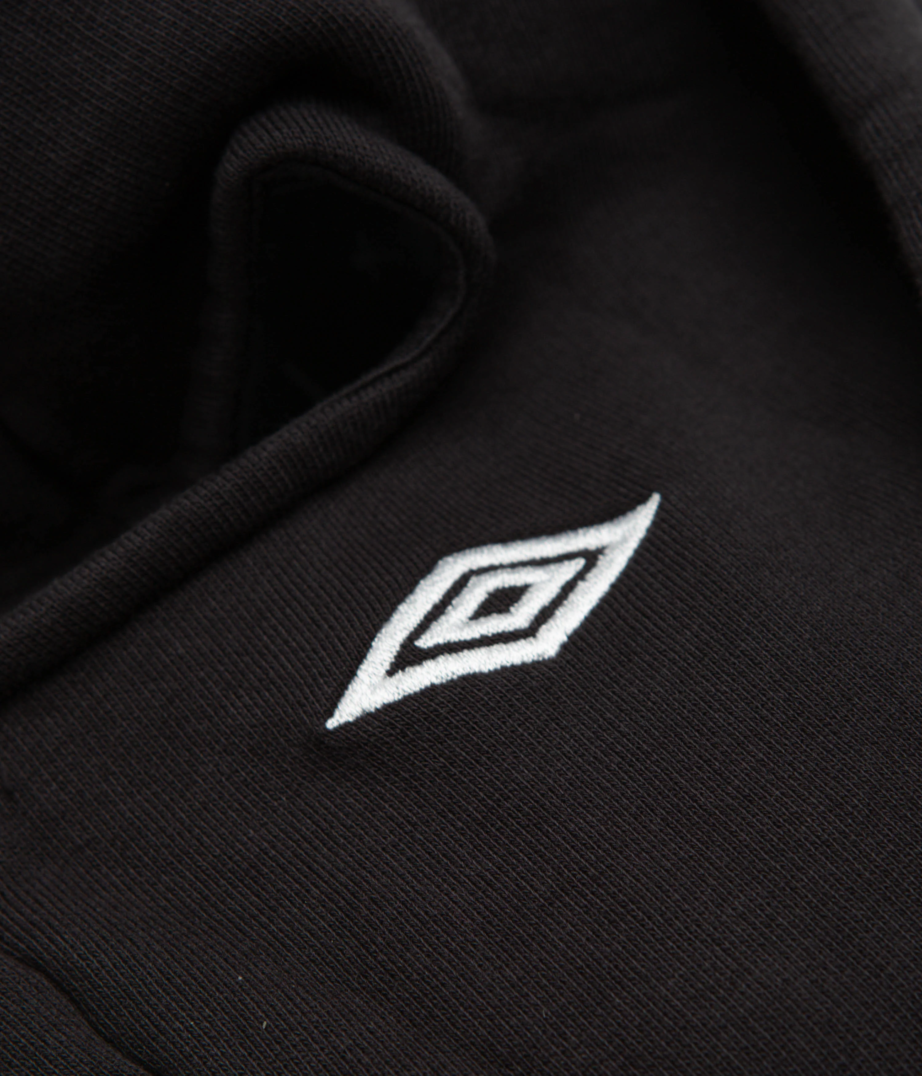 Umbro OG Logo Mask Hoodie - Washed Black / Black - Image 5