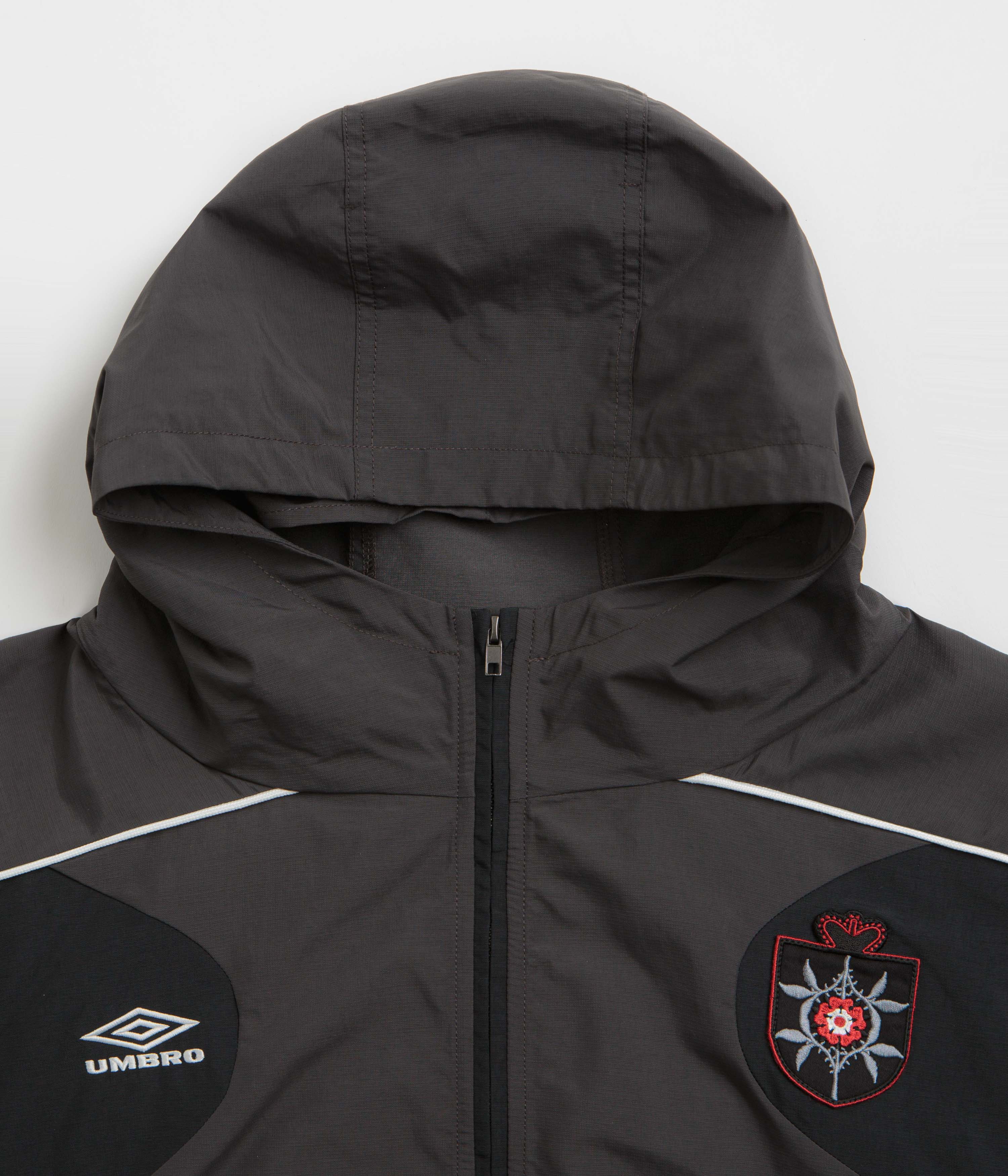Umbro Rose Crest Masked Track Jacket - Black / Dark Gray - Image 6