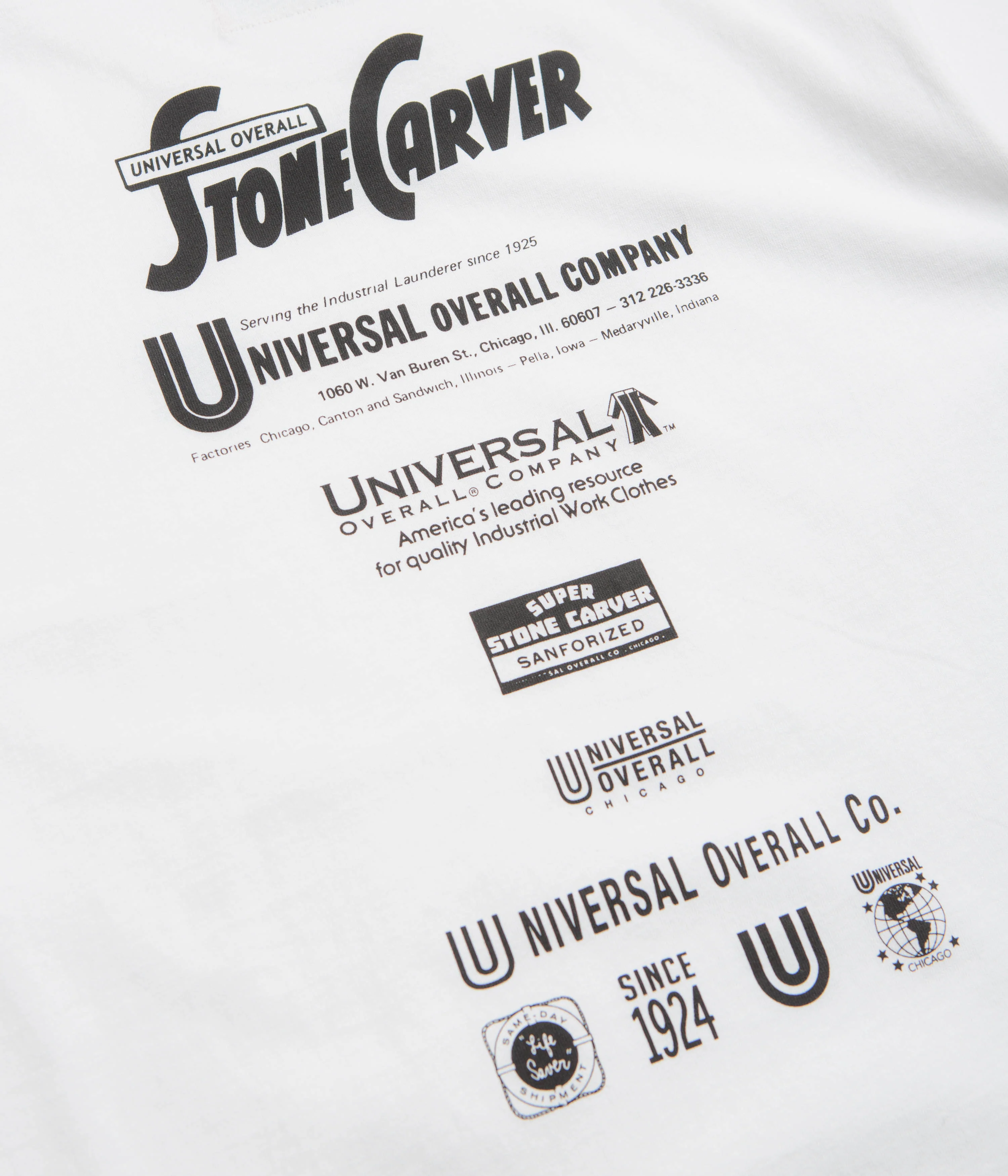 Universal Overall Historical Logo T-Shirt - White - Image 4