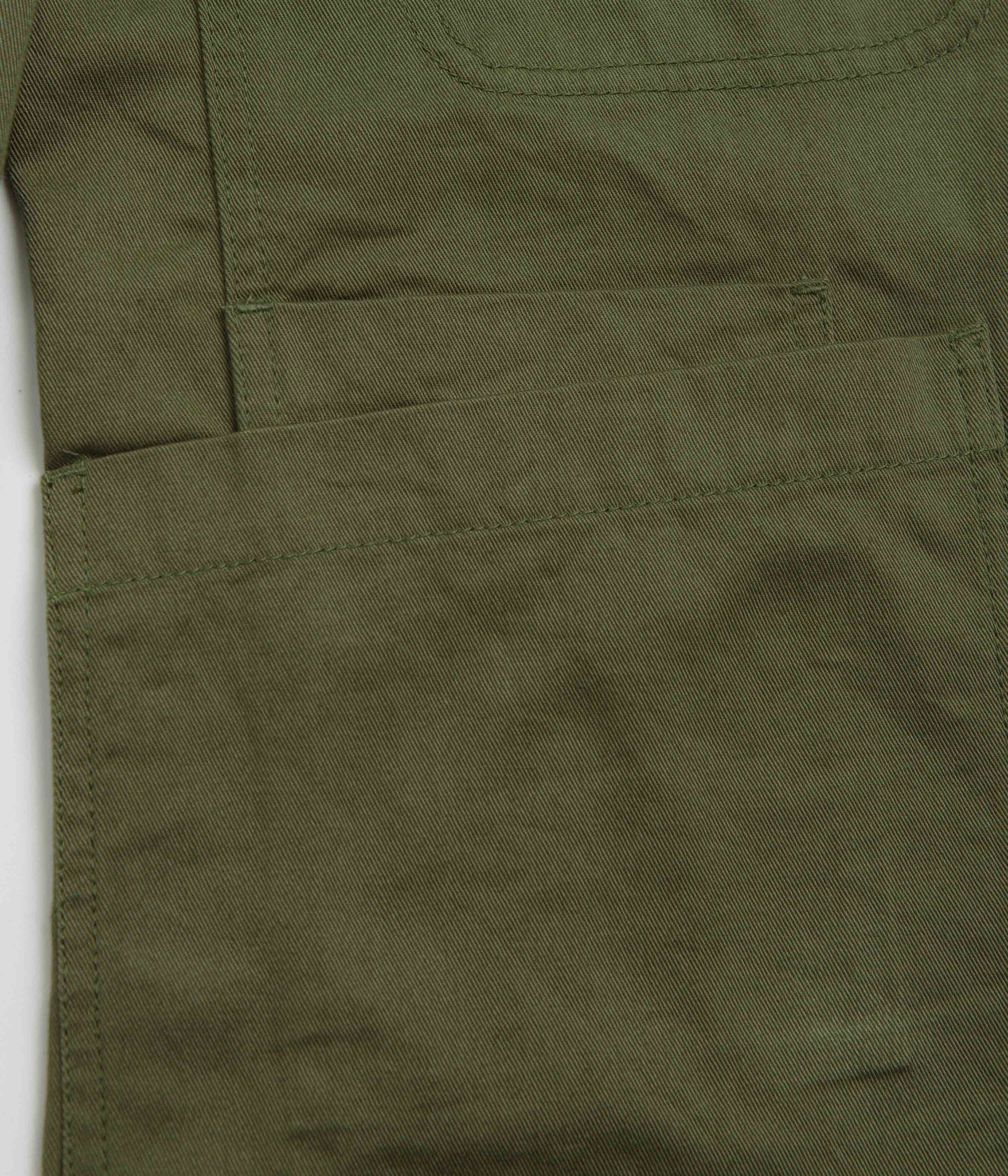 Universal Works Bakers Jacket - Light Olive - Image 6