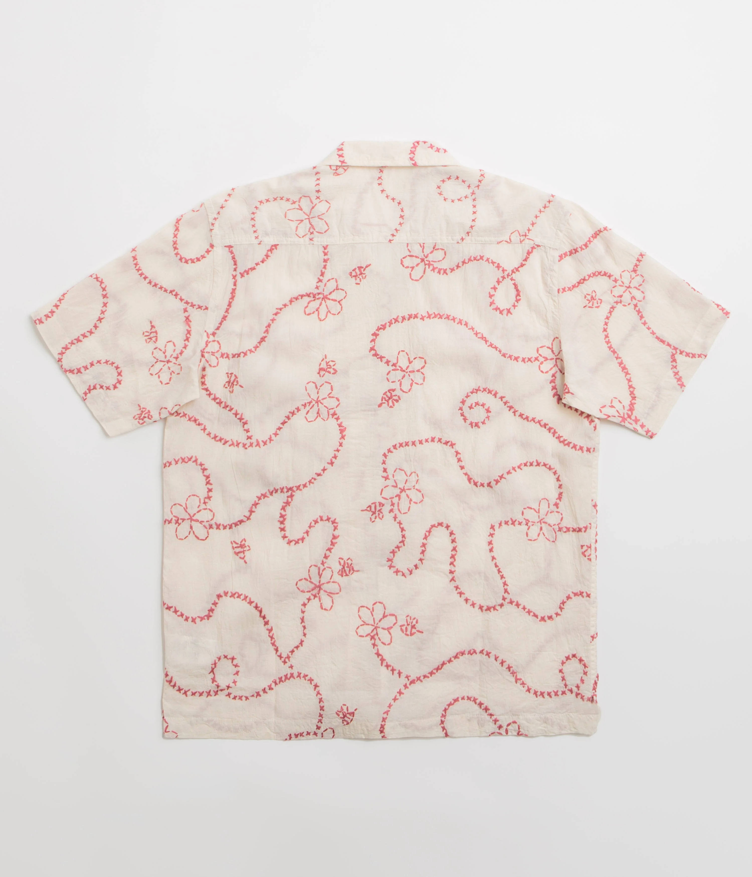 Universal Works Camp Shirt - Ecru Terracotta - Image 2
