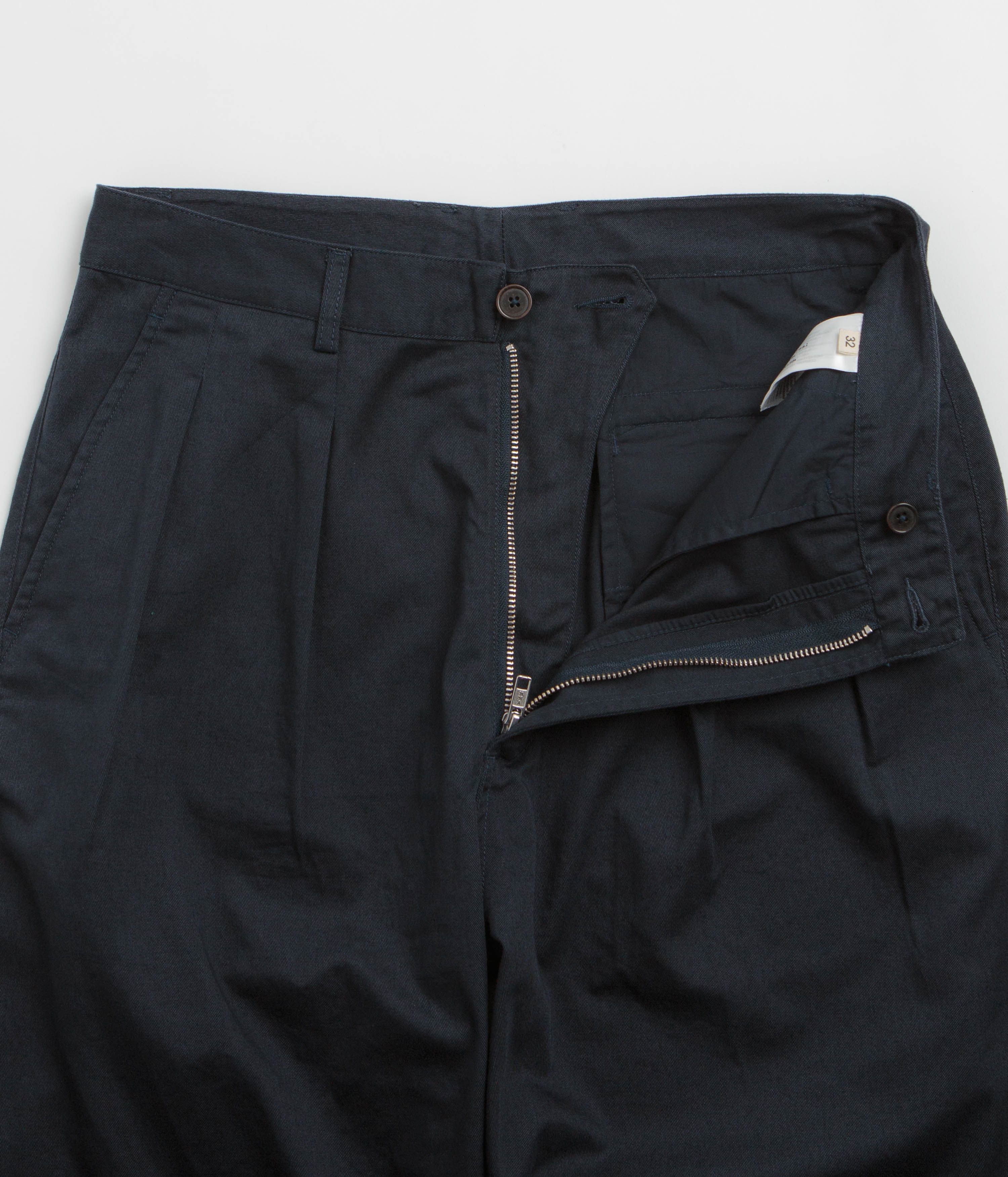 Universal Works Double Pleat Pants - Navy - Image 5