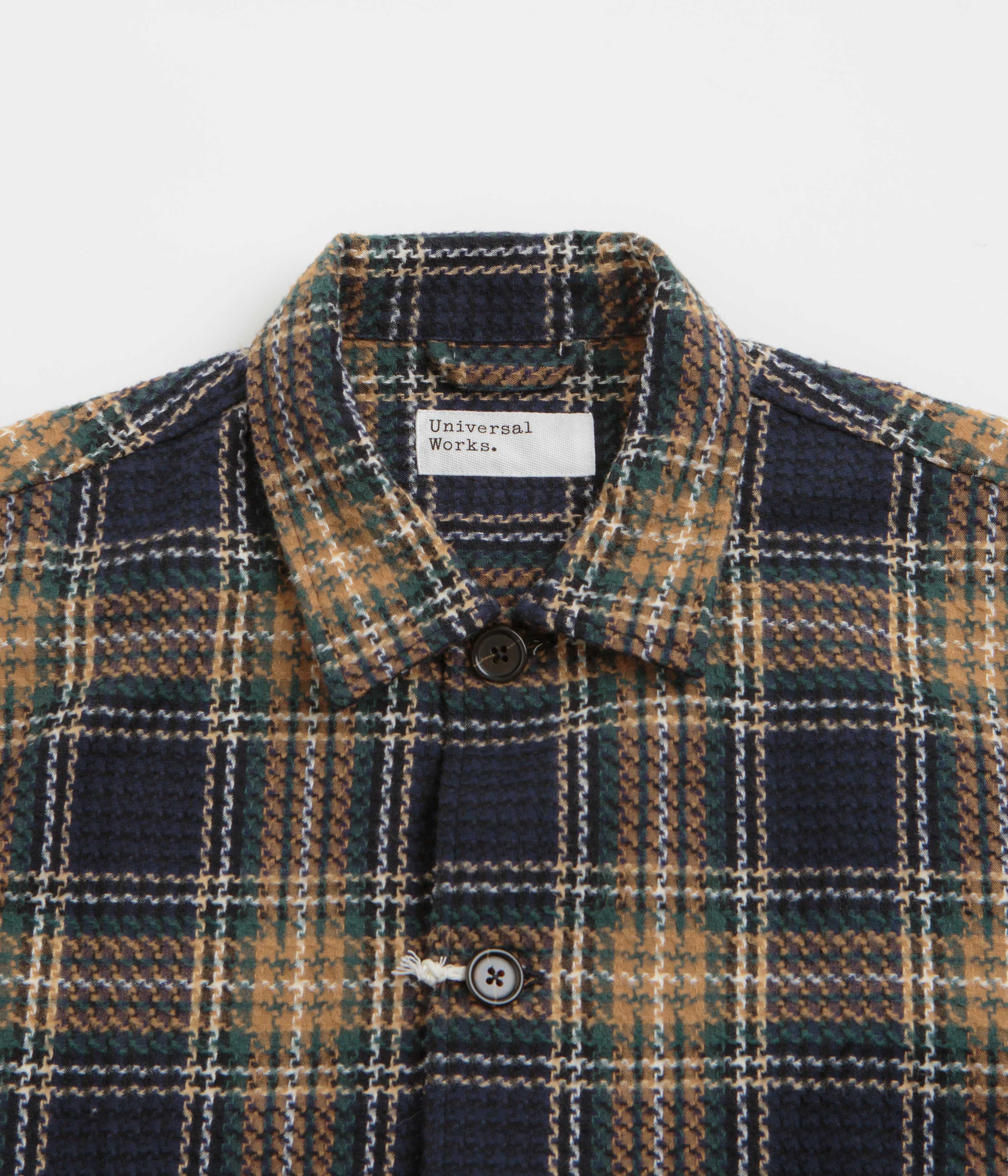 Universal Works Easy Jacket - Navy / Green - Image 2