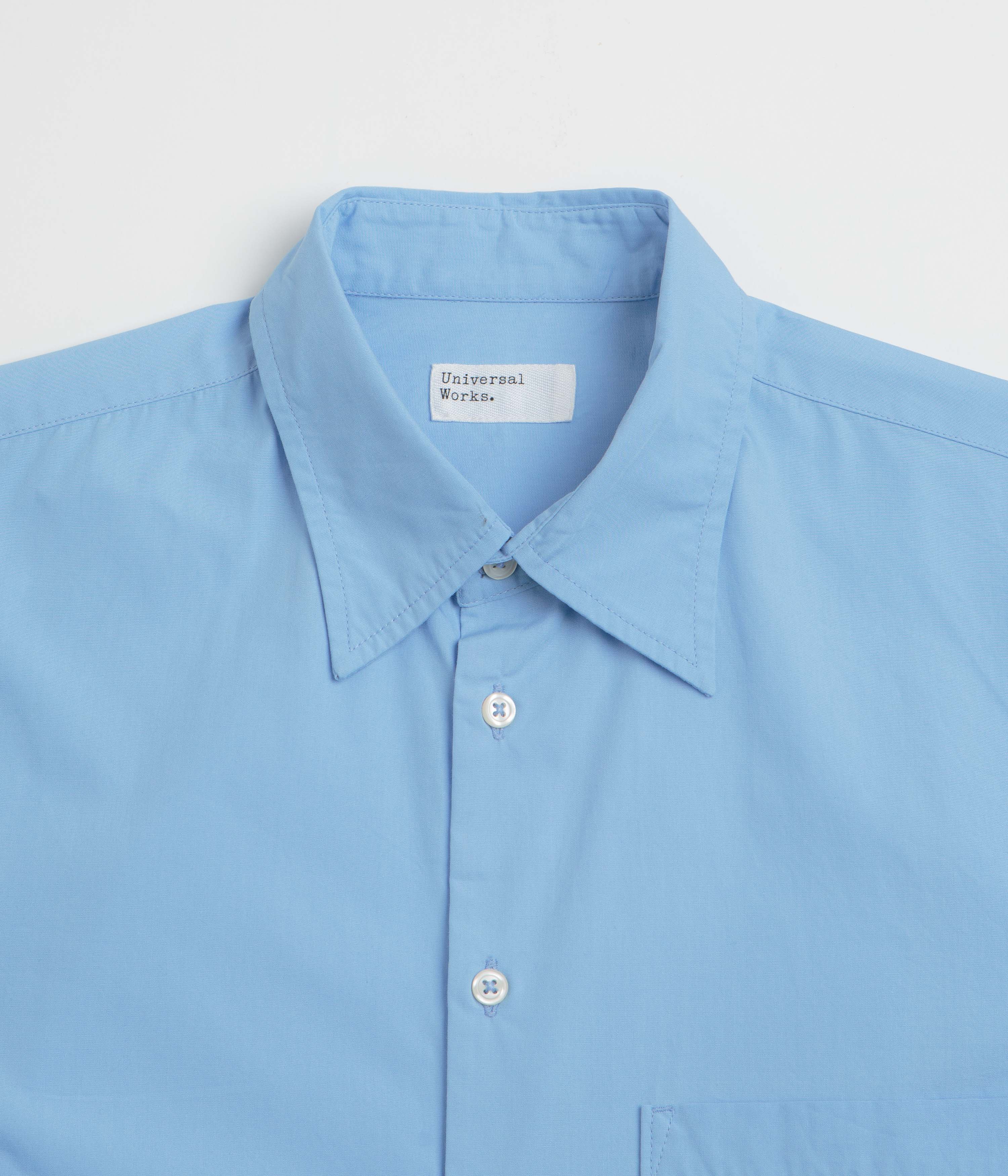 Universal Works Lucky Shirt - Pale Blue - Image 2