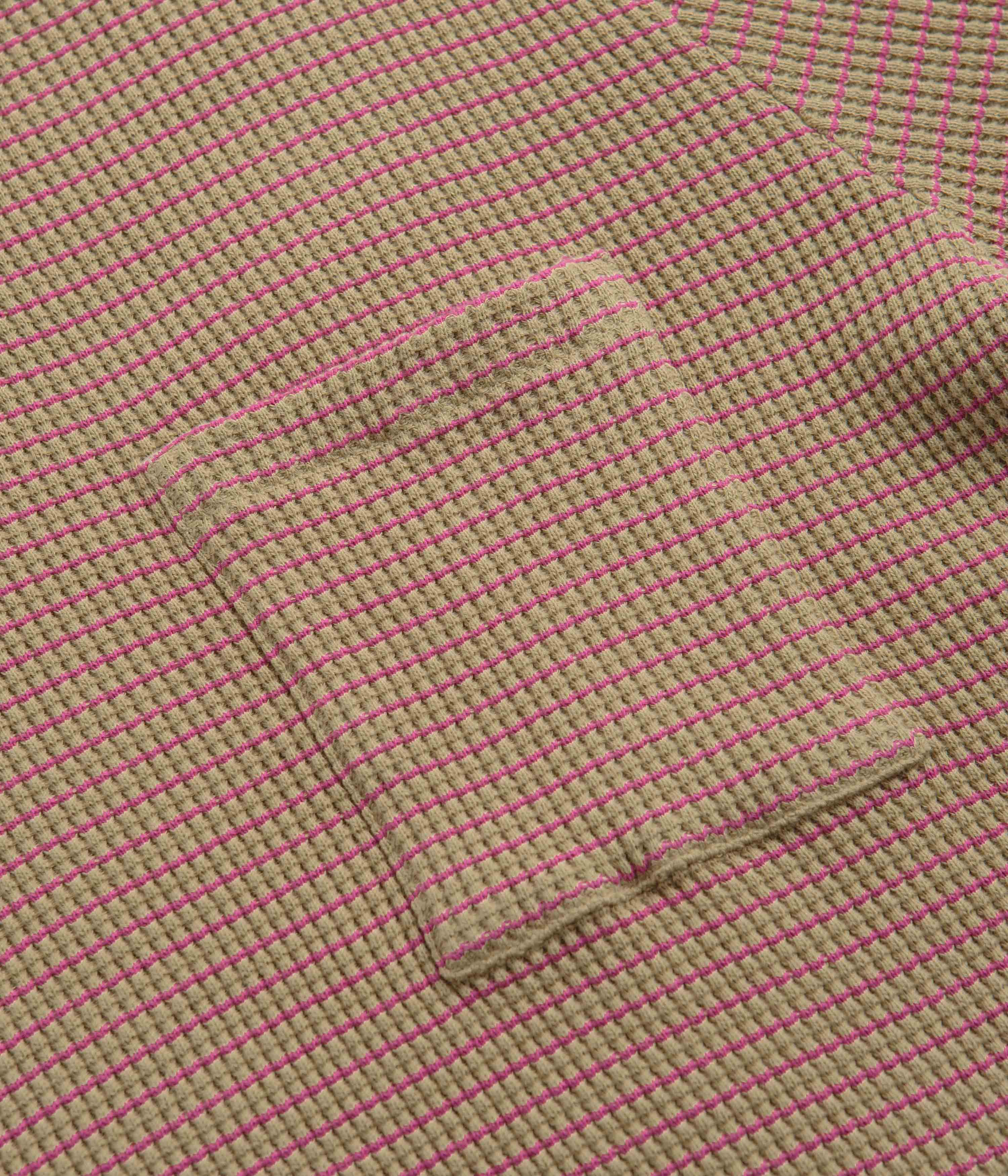 Universal Works Newlyn Short Sleeve Polo Shirt - Summer Oak - Image 3