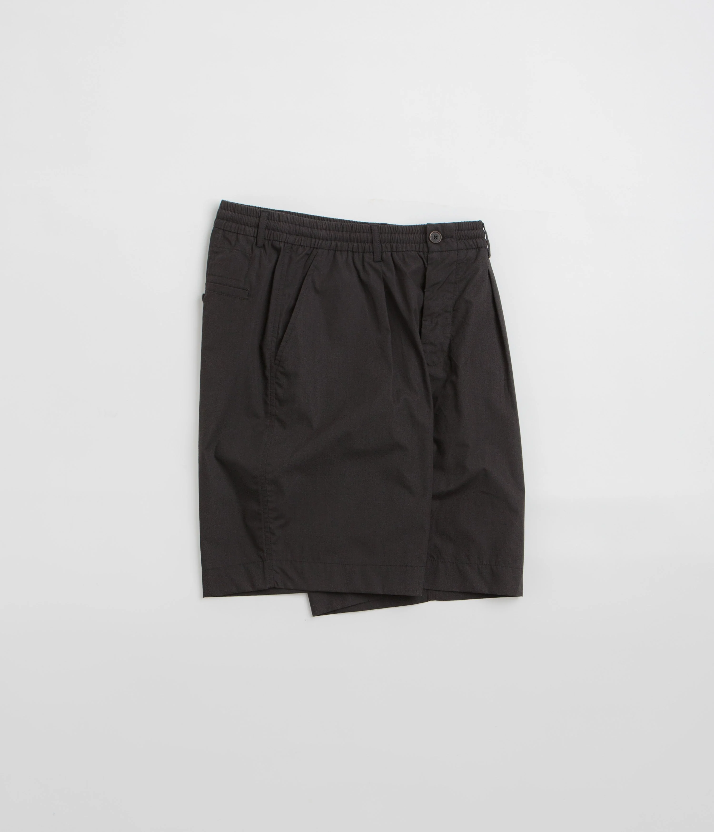 Universal Works Pleated Track Shorts - Black - Image 3
