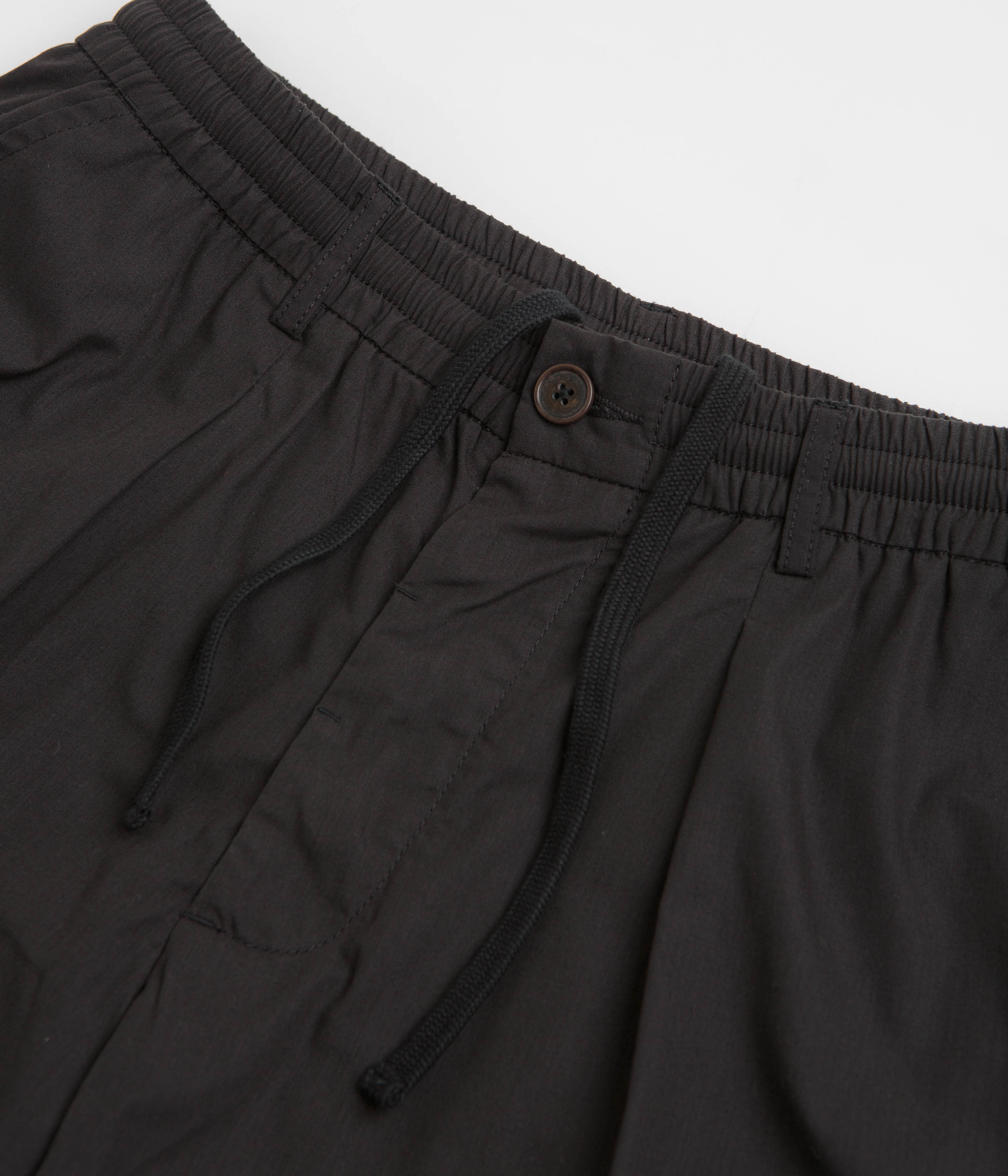 Universal Works Pleated Track Shorts - Black - Image 5