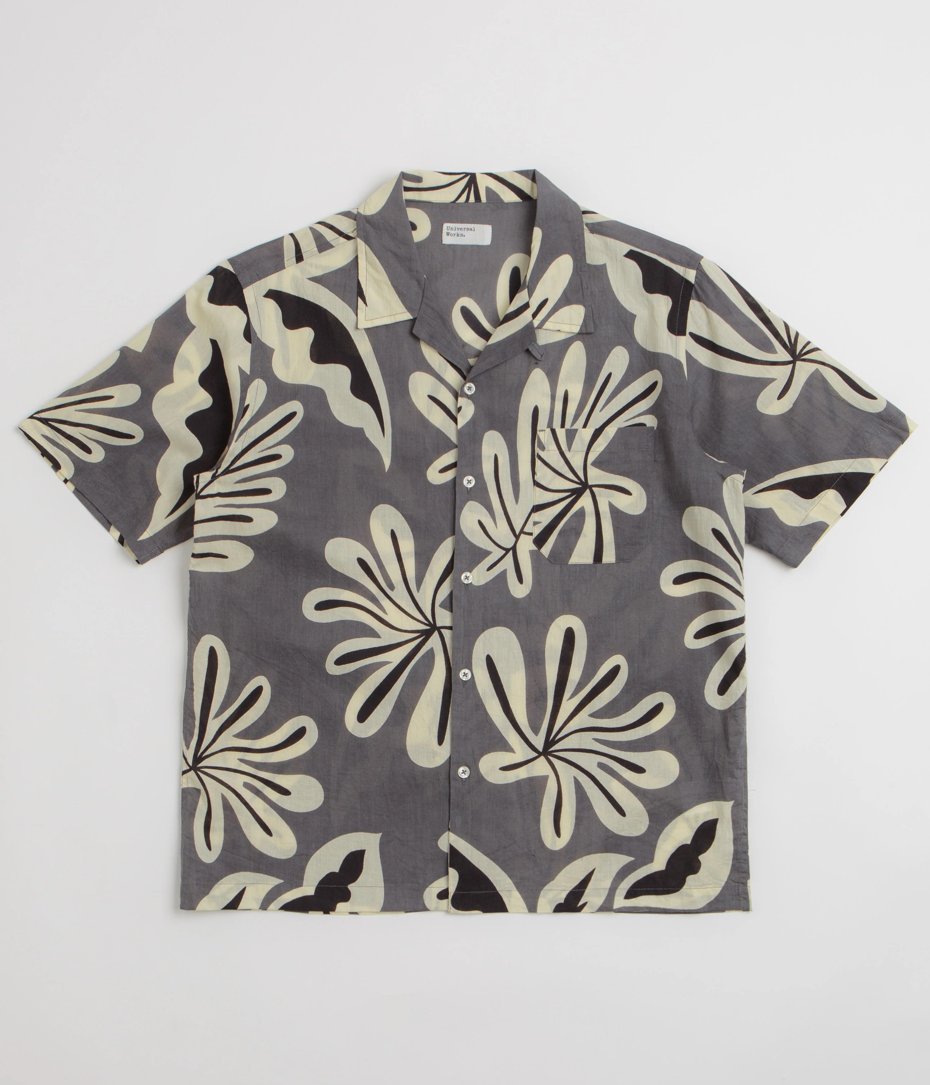 Universal Works Road Short Sleeve Shirt - Grey