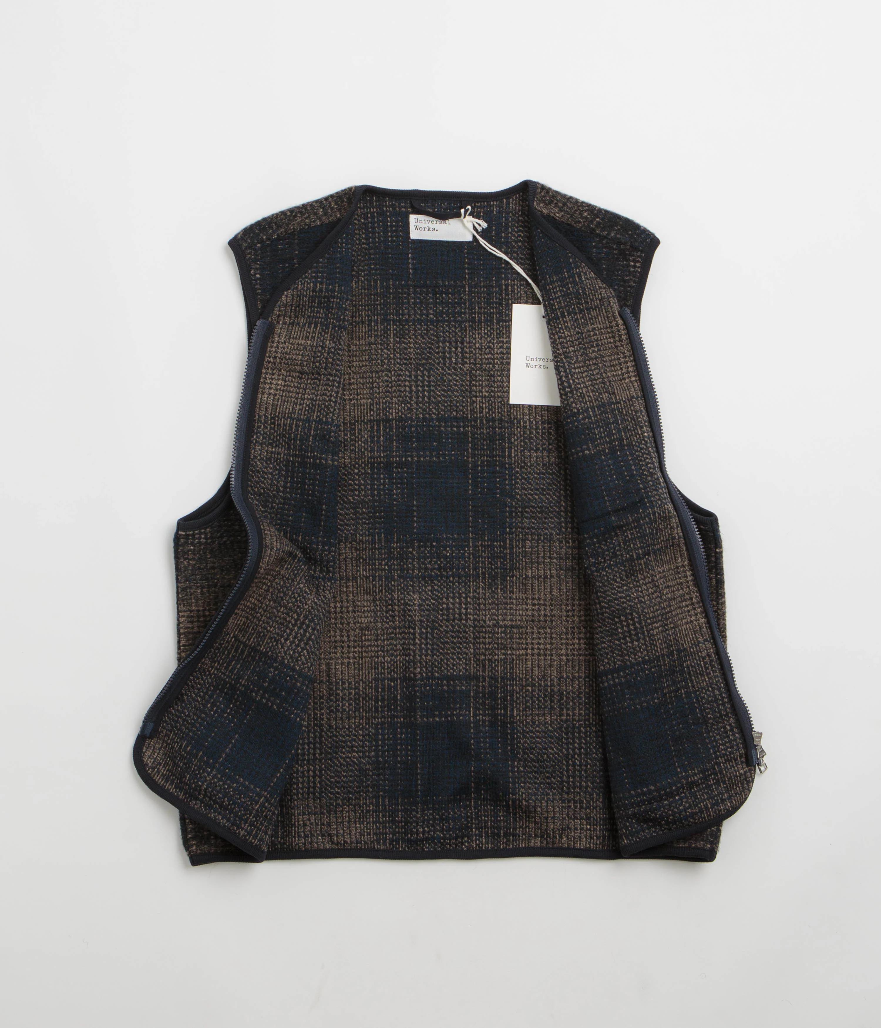 Universal Works Zip Gilet - Navy - Image 2