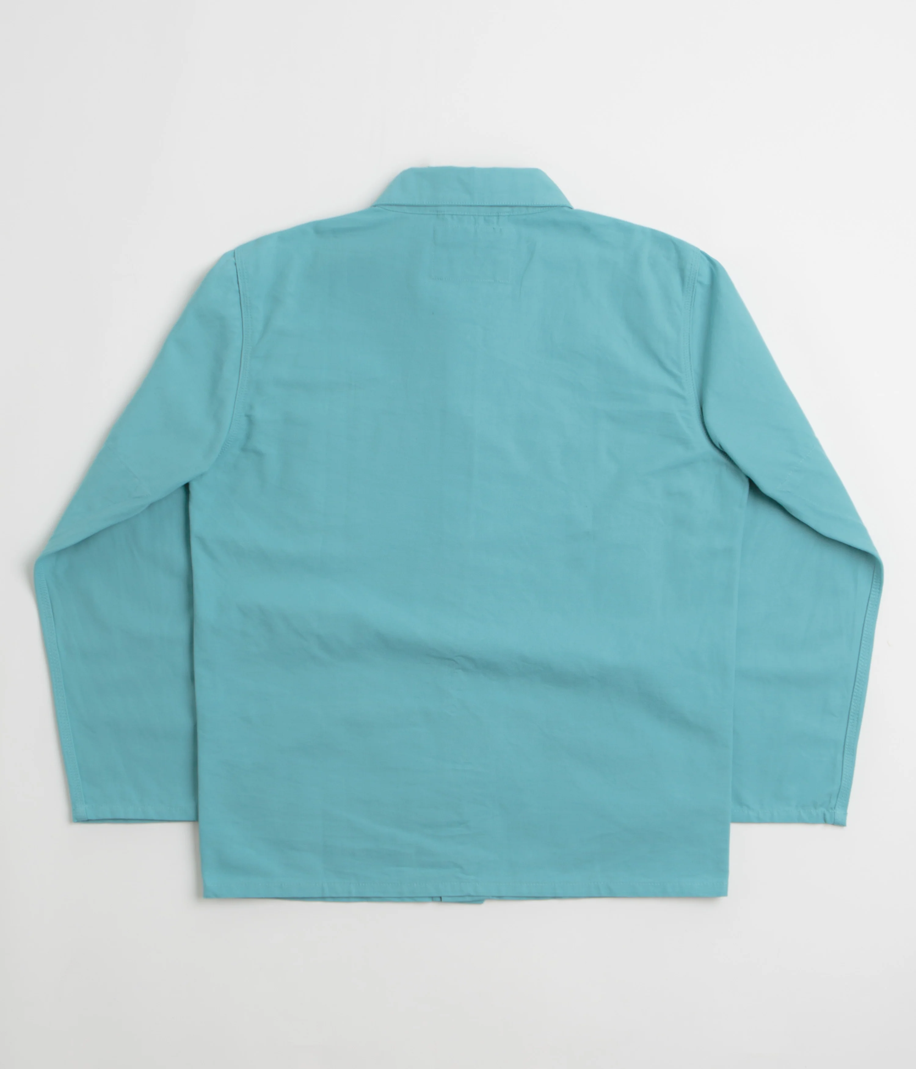 Uskees 3001 Buttoned Overshirt - Aqua - Image 3