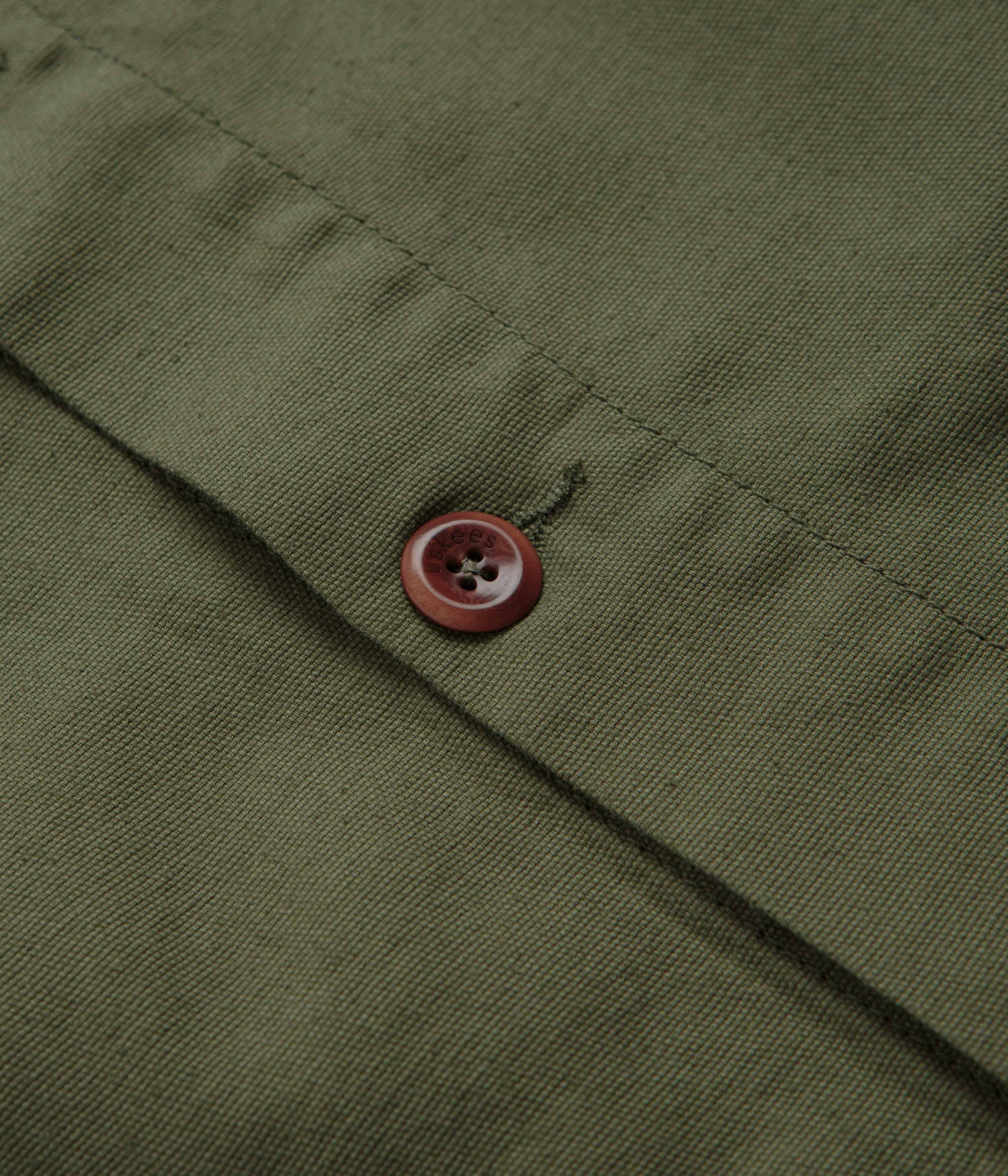 Uskees 3001 Buttoned Overshirt - Coriander - Image 3