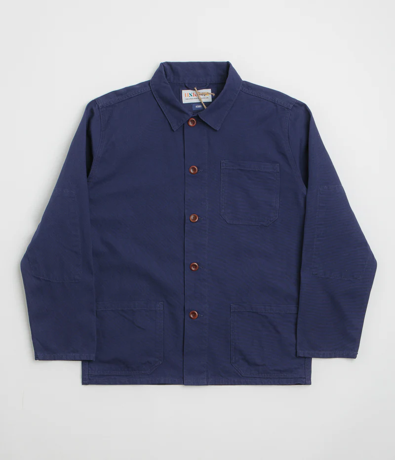 Uskees 3001 Buttoned Overshirt - Deep Indigo
