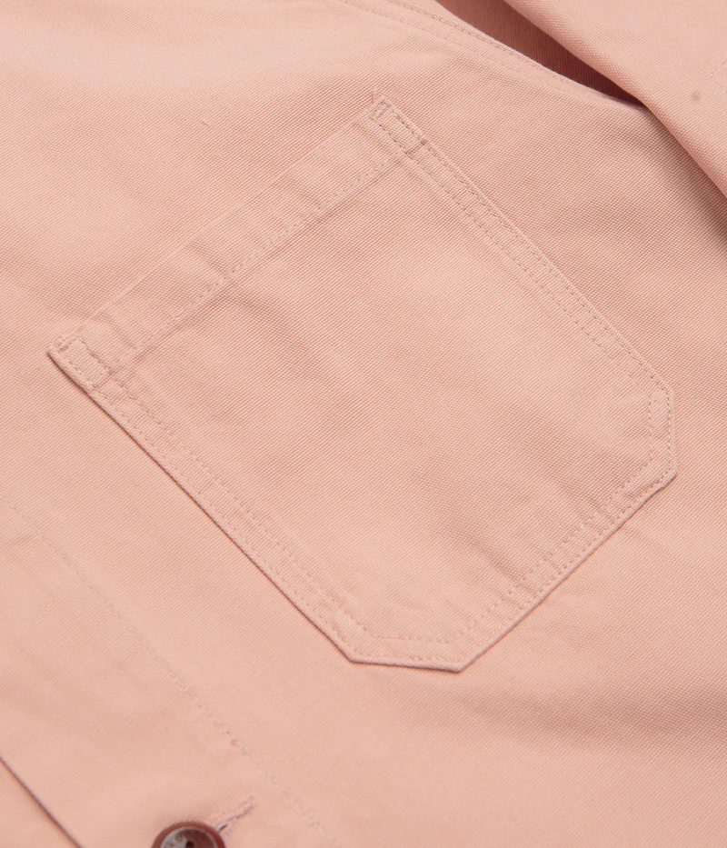 Uskees 3001 Buttoned Overshirt - Dusty Pink - Image 5
