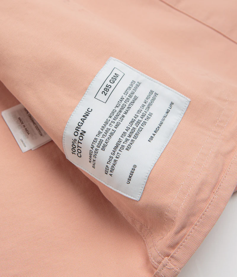 Uskees 3001 Buttoned Overshirt - Dusty Pink - Image 7