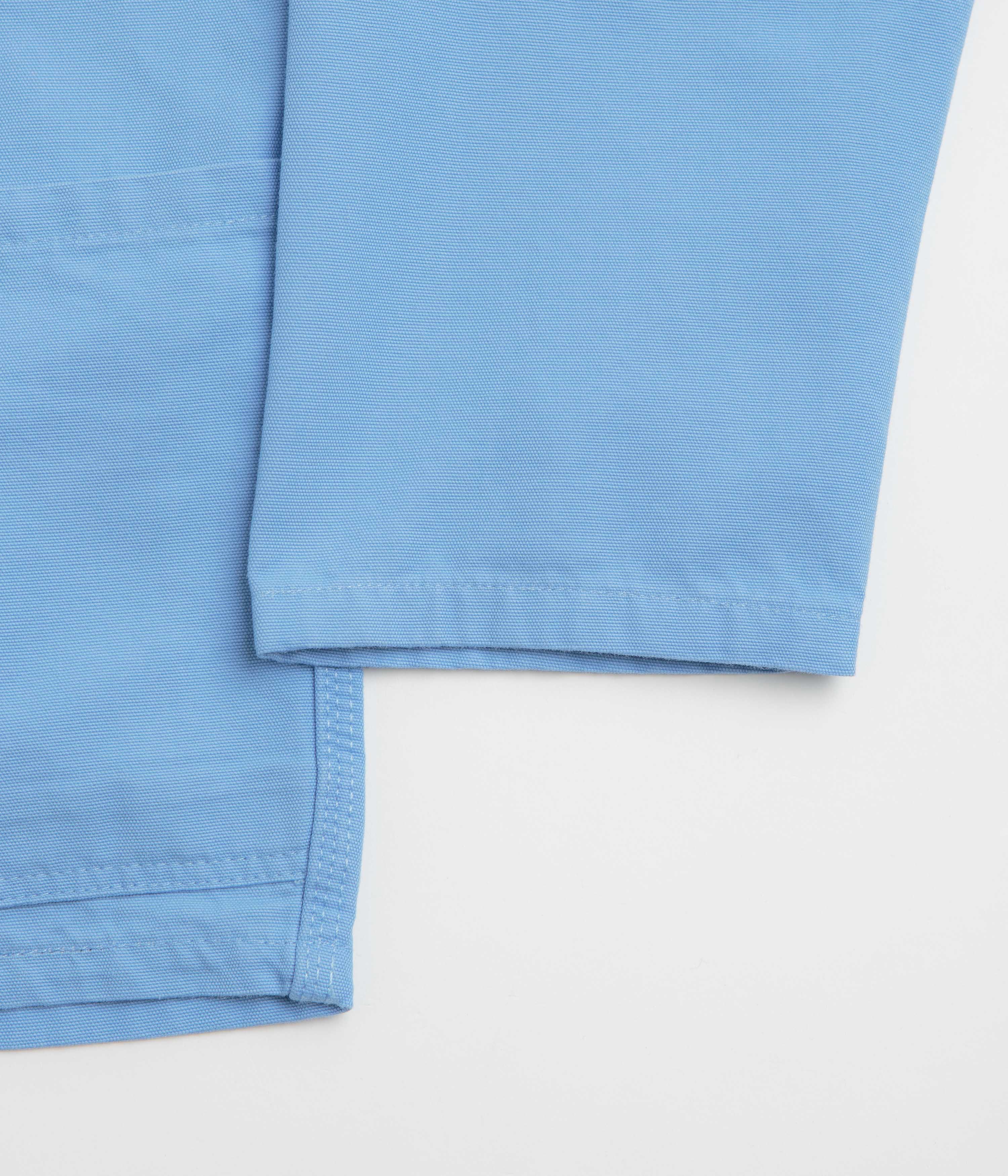 Uskees 3001 Buttoned Overshirt - Powder Blue - Image 7