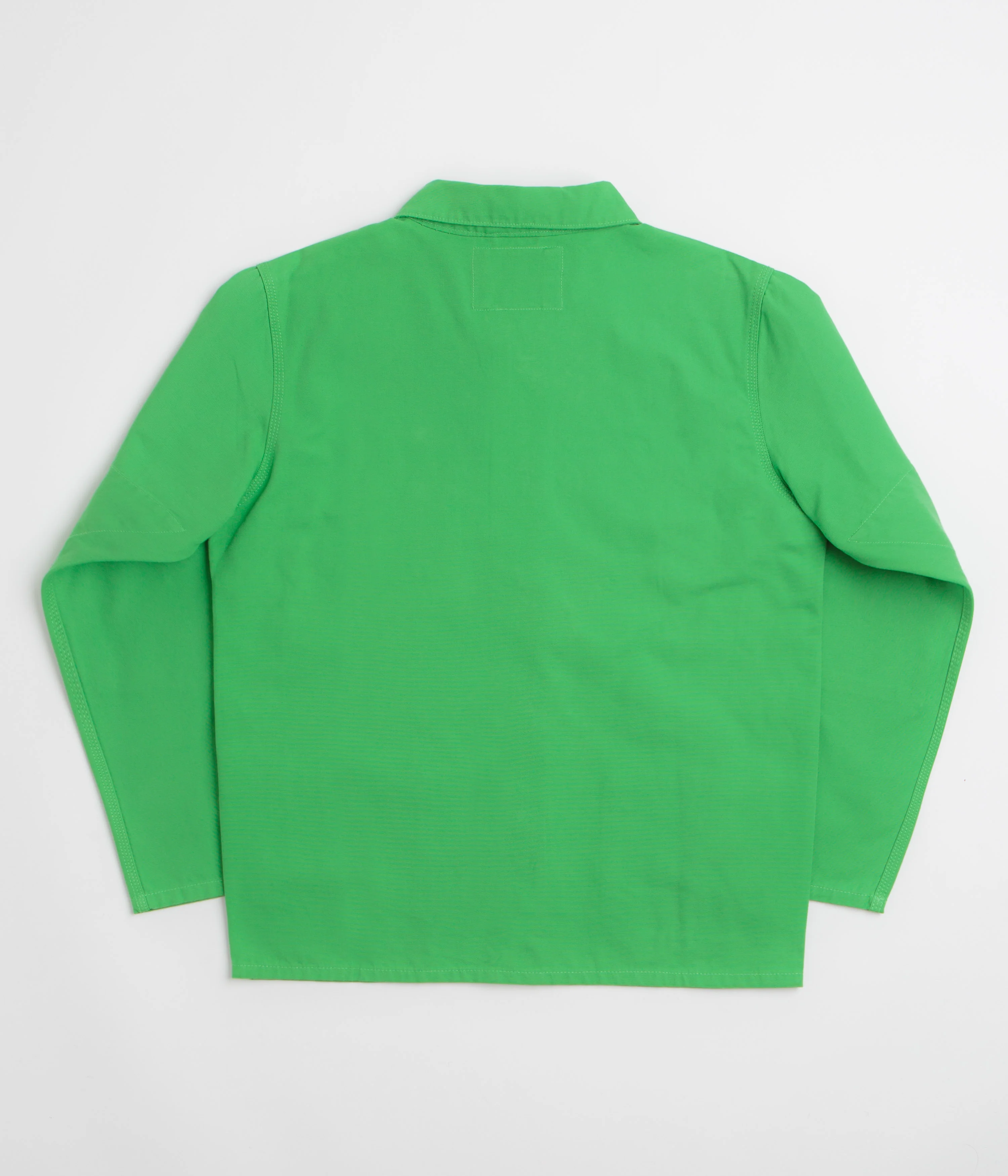 Uskees 3001 Buttoned Overshirt - Tropical Green - Image 3
