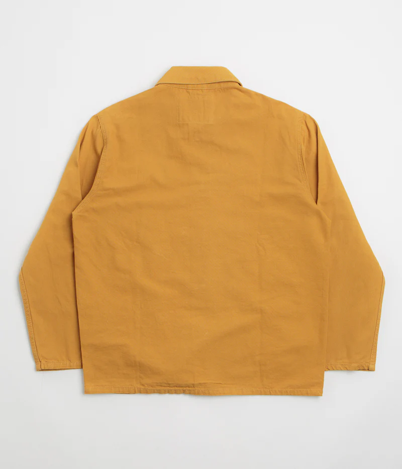 Uskees 3001 Buttoned Overshirt - Yellow - Image 3