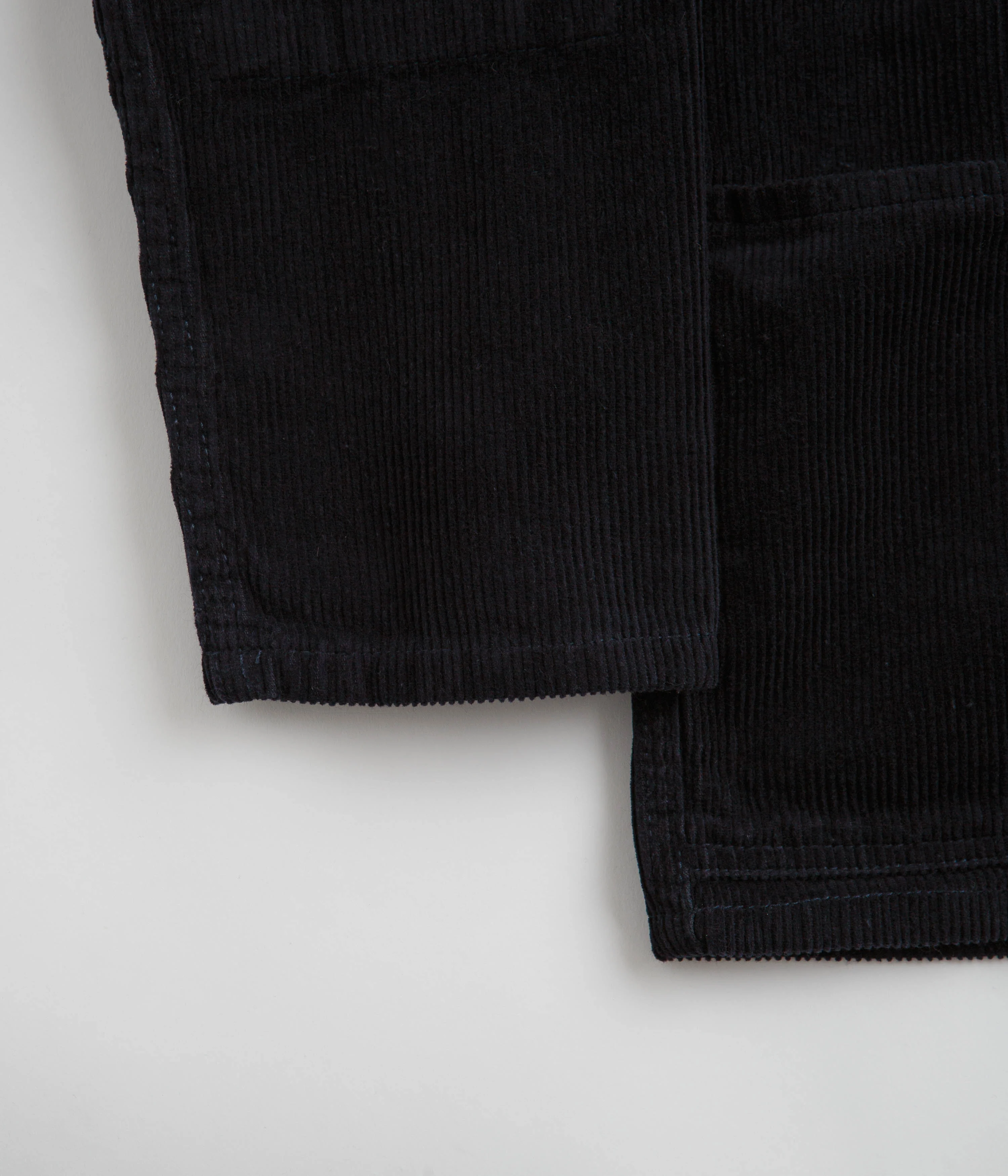 Uskees 3001 Cord Buttoned Overshirt - Midnight Blue - Image 2