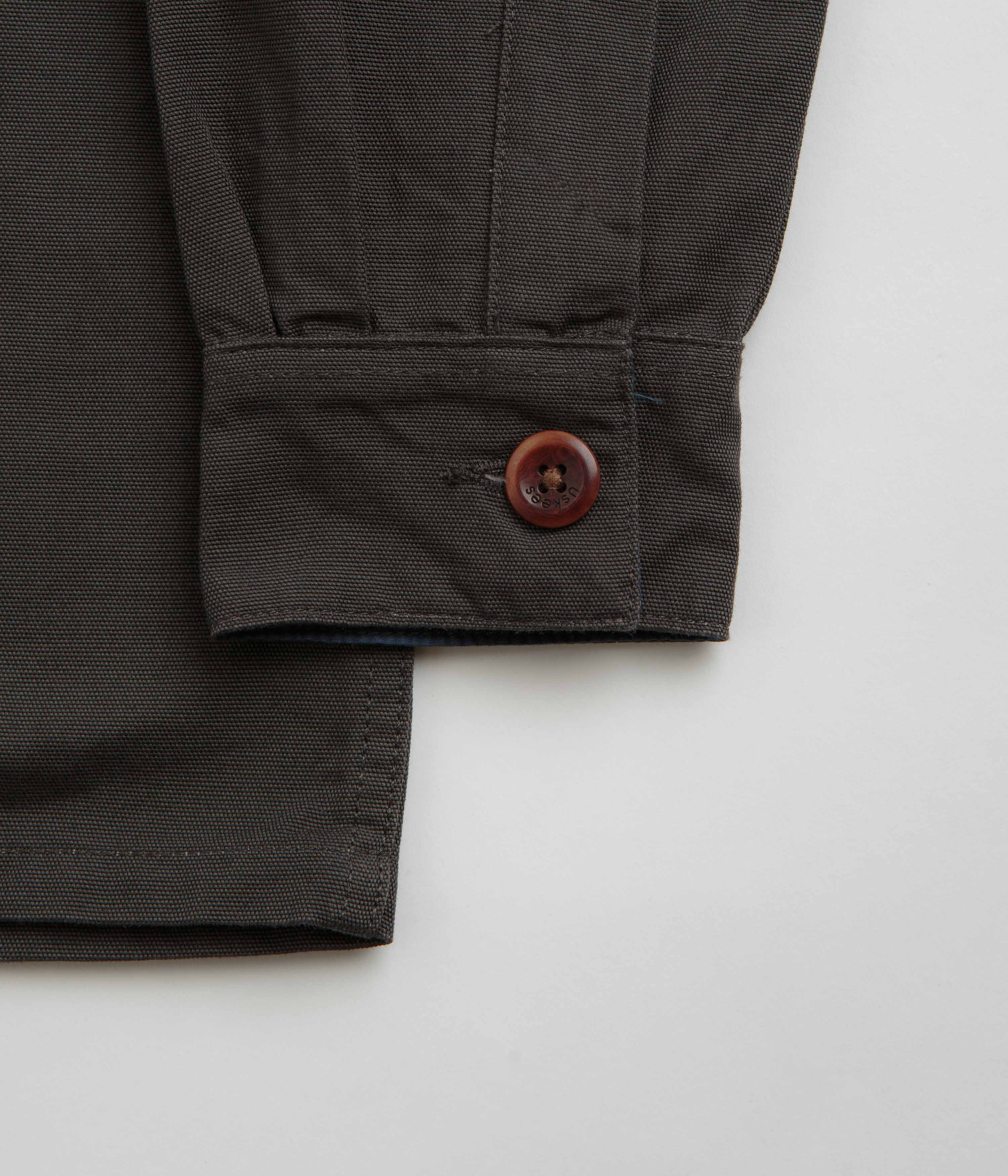 Uskees 3003 Buttoned Work Shirt - Charcoal - Image 5