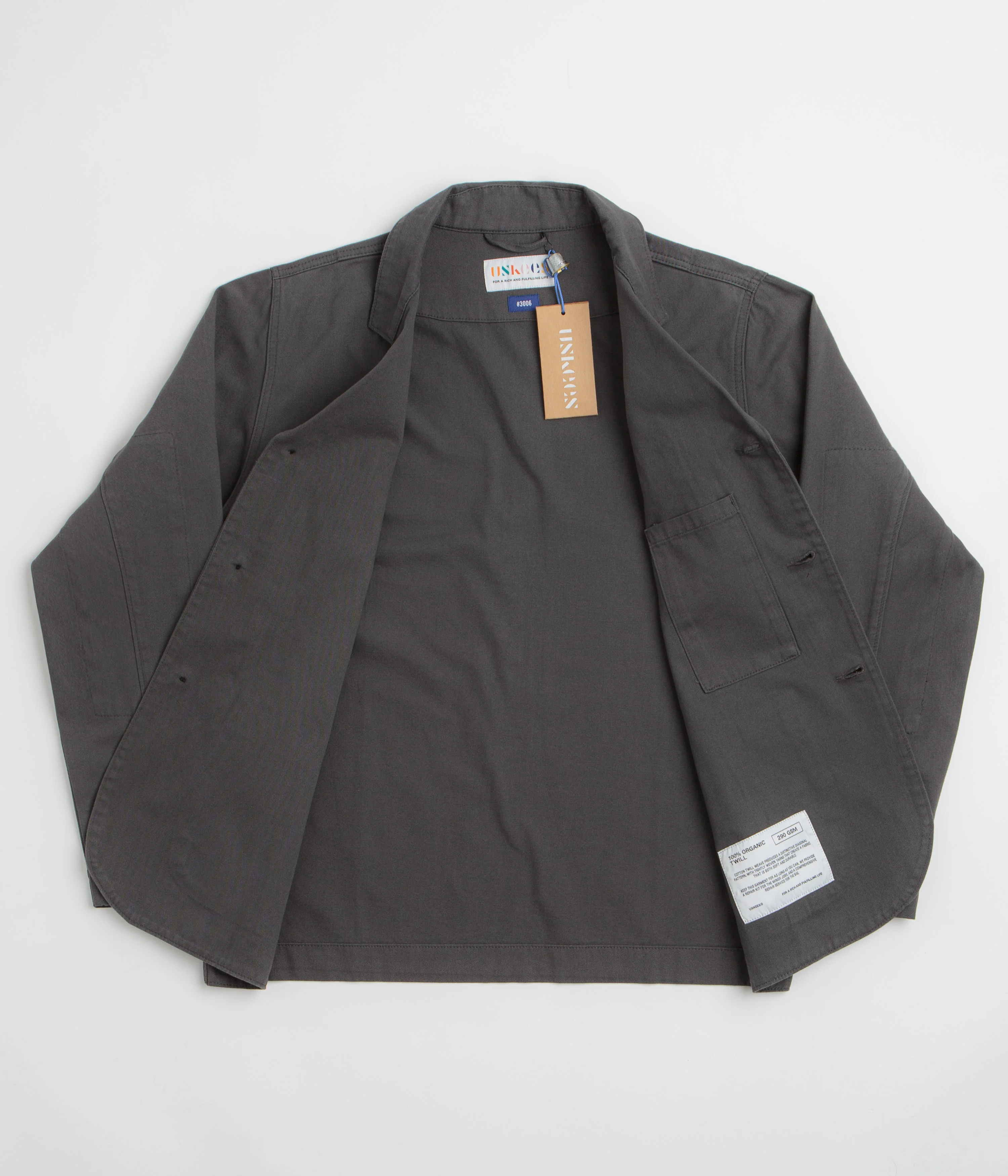 Uskees 3006 Twill Blazer - Charcoal - Image 2