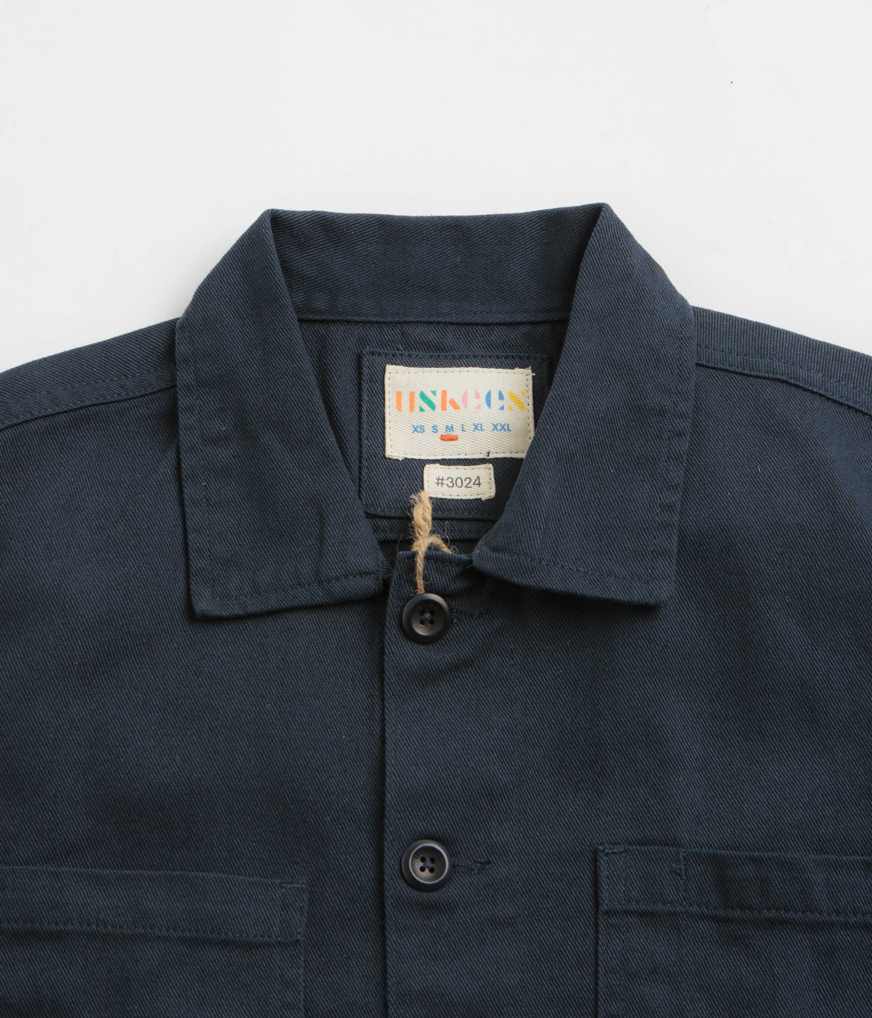 Uskees 3024 Layered Pockets Drill Overshirt - Blueberry - Image 2