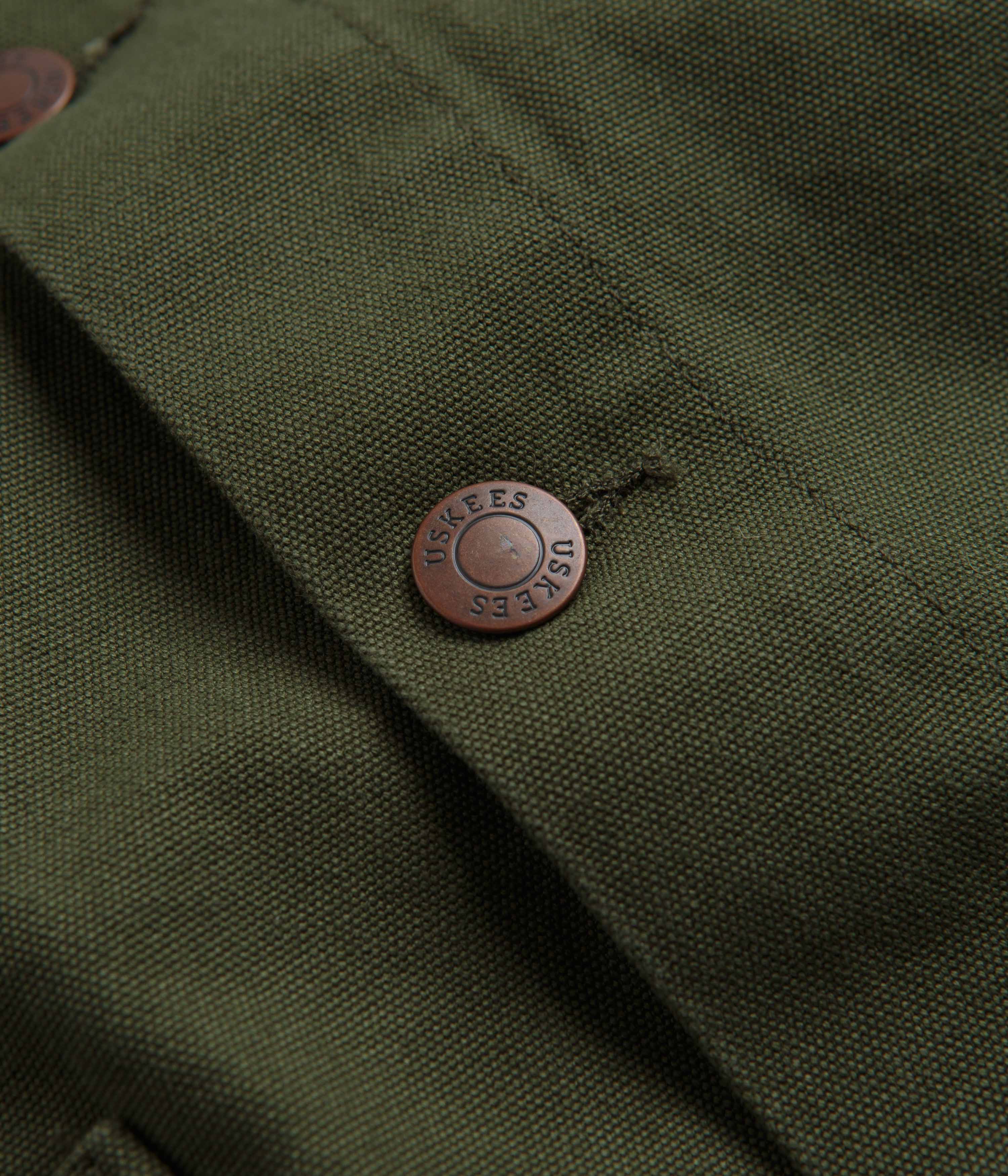 Uskees 3027 Canvas Buttoned Overshirt - Coriander - Image 3
