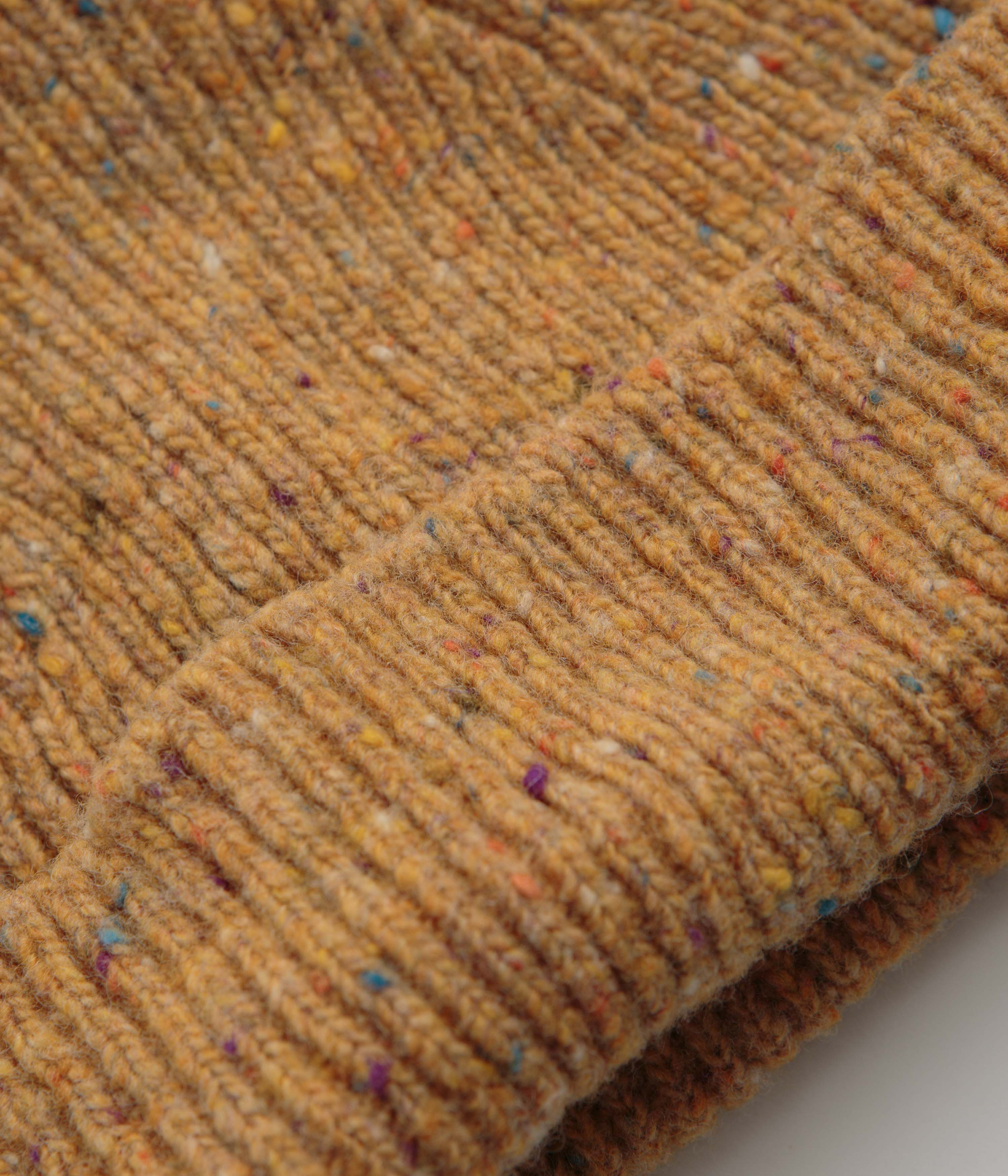 Uskees 4003 Speckled Donegal Wool Beanie - Butterscotch - Image 2