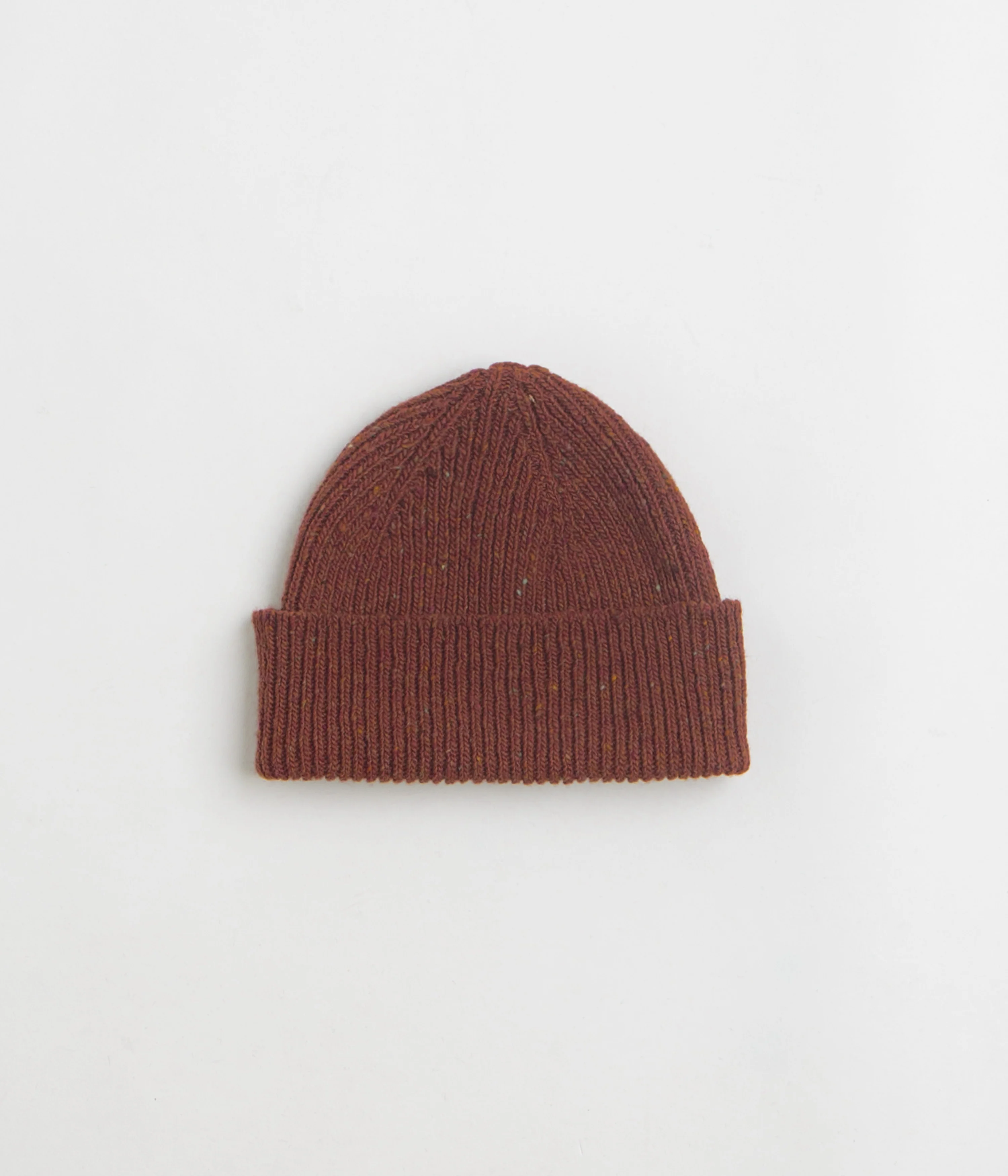 Uskees 4003 Speckled Donegal Wool Beanie - Chestnut